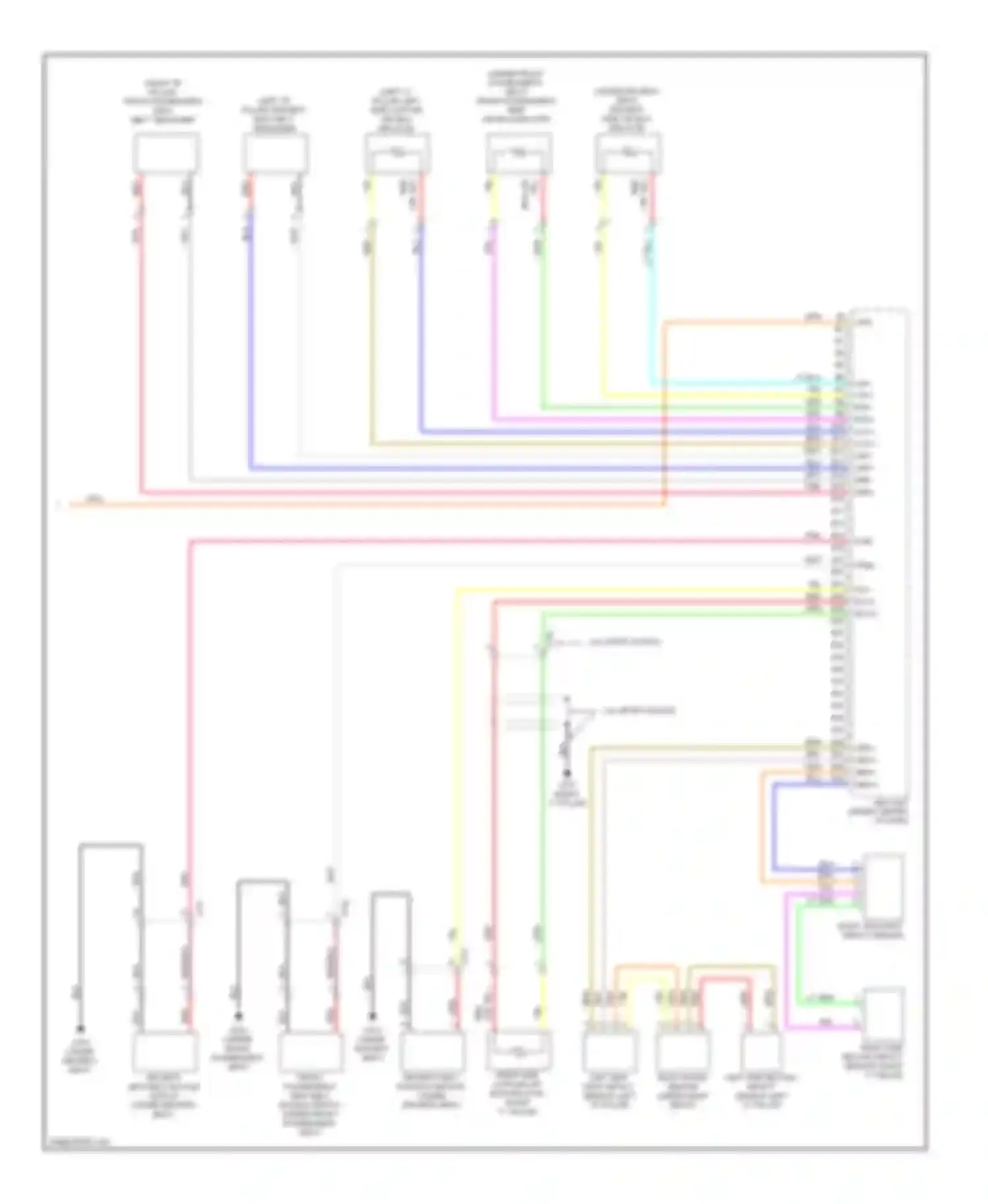 TSX Acura II (2008-2014): Supplemental restraints circuit (3 of 3)