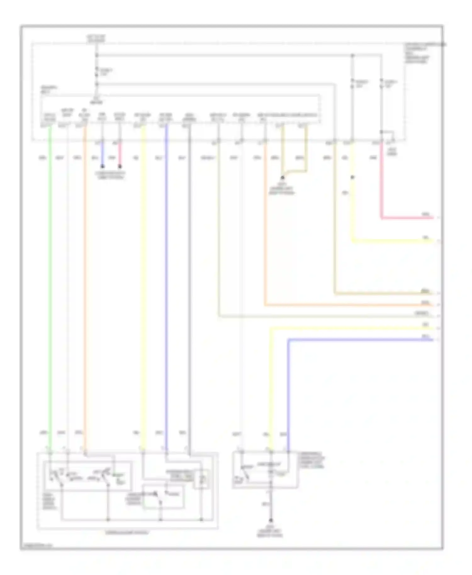 TSX Acura II (2008-2014): Front wiper/washer circuit (1 of 2)