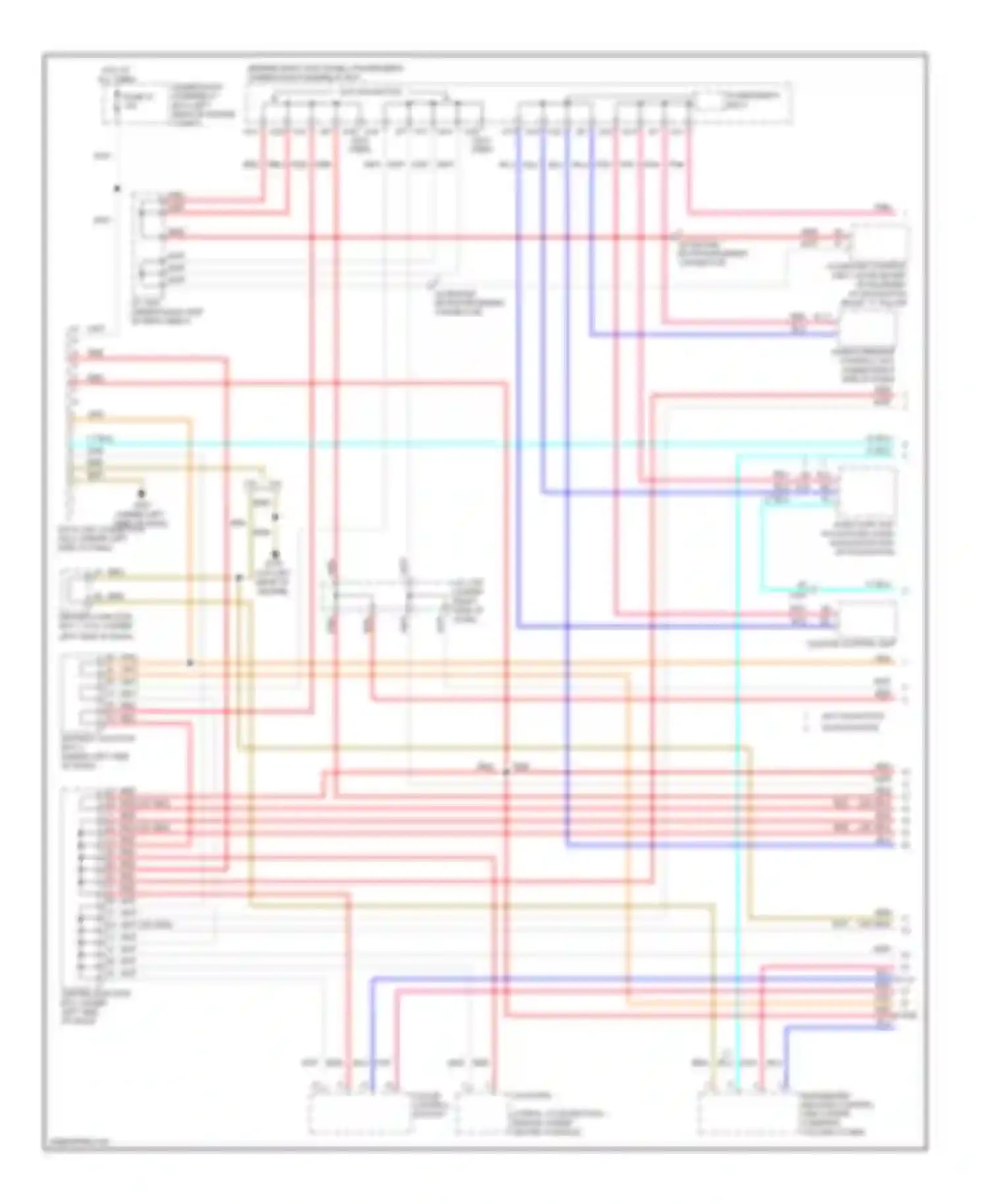 Wiring diagram climate control unit for Acura TSX II (2008-2014) (3 of 6)