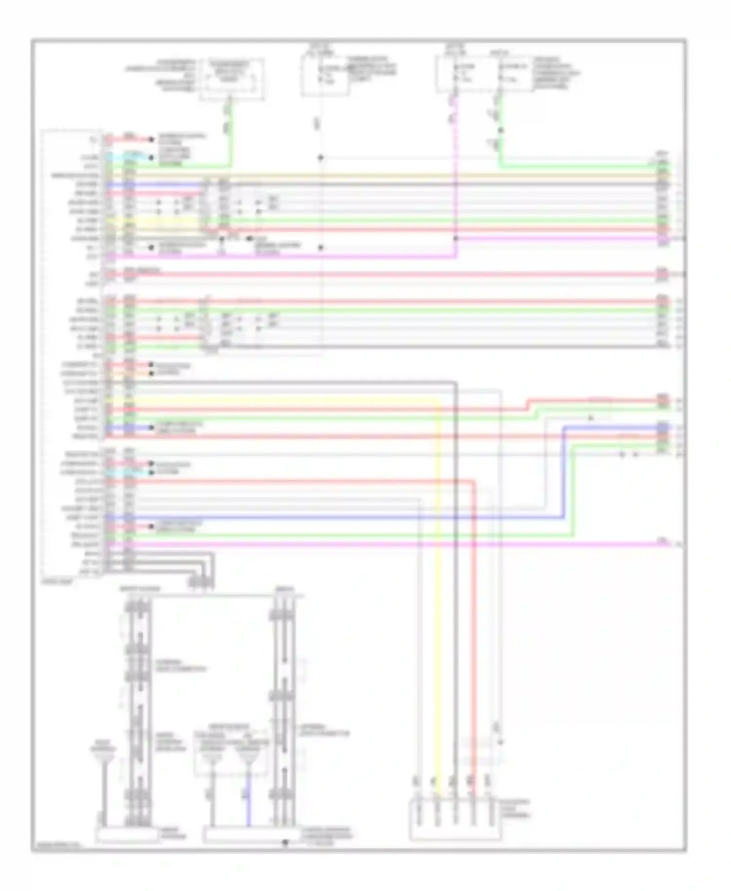 Wiring diagram driver's under-dash for Acura TSX II (2008-2014) (4 of 6)