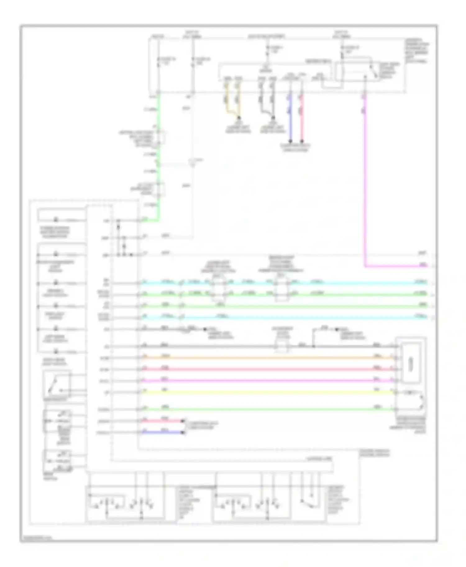 Wiring diagram main light switch for Acura TSX II (2008-2014) (1 of 1)