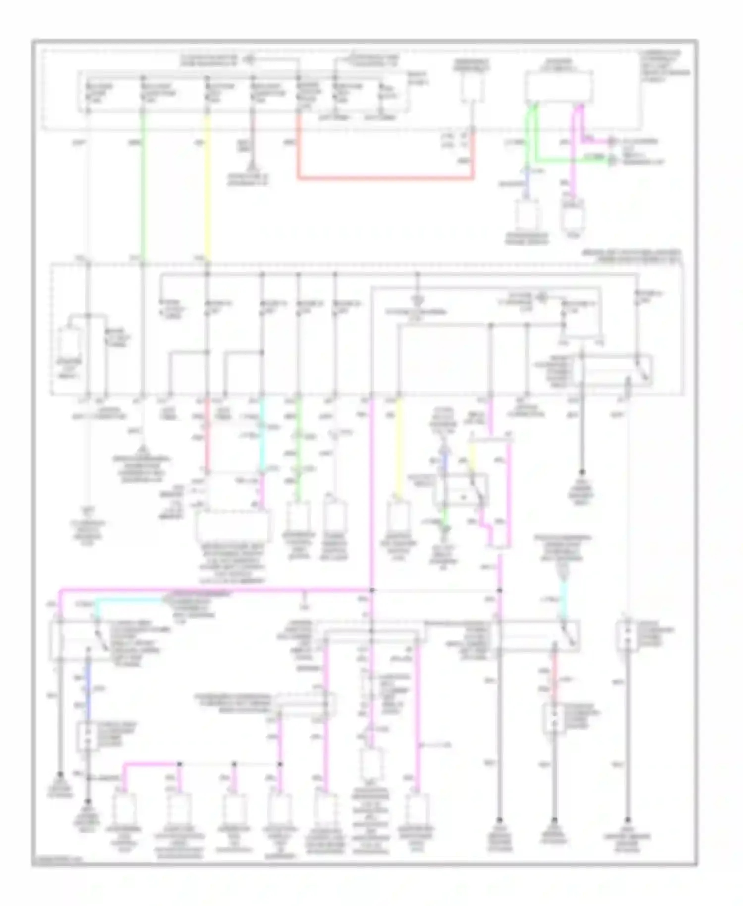 Wiring diagram of dash) for Acura TSX II (2008-2014) (4 of 7)