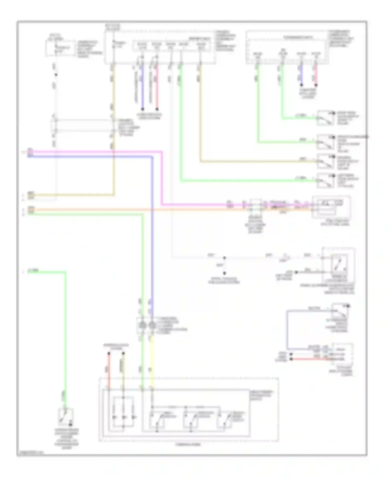 Wiring diagram passenger's micu for Acura TSX II (2008-2014) (2 of 18)