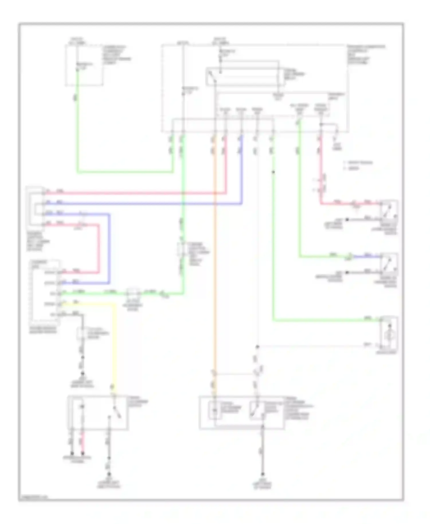 Wiring diagram power window master switch for Acura TSX II (2008-2014) (11 of 11)