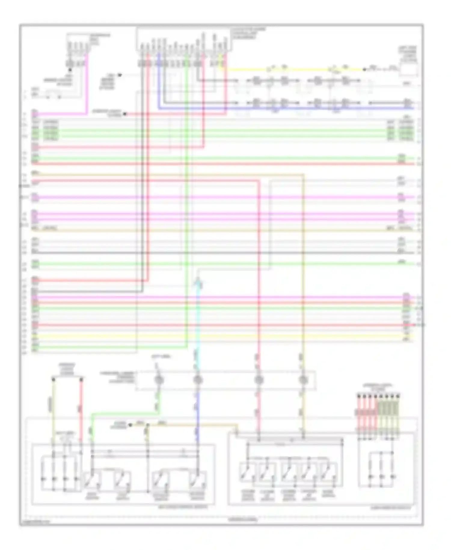 Wiring diagram volume down switch for Acura TSX II (2008-2014) (1 of 3)