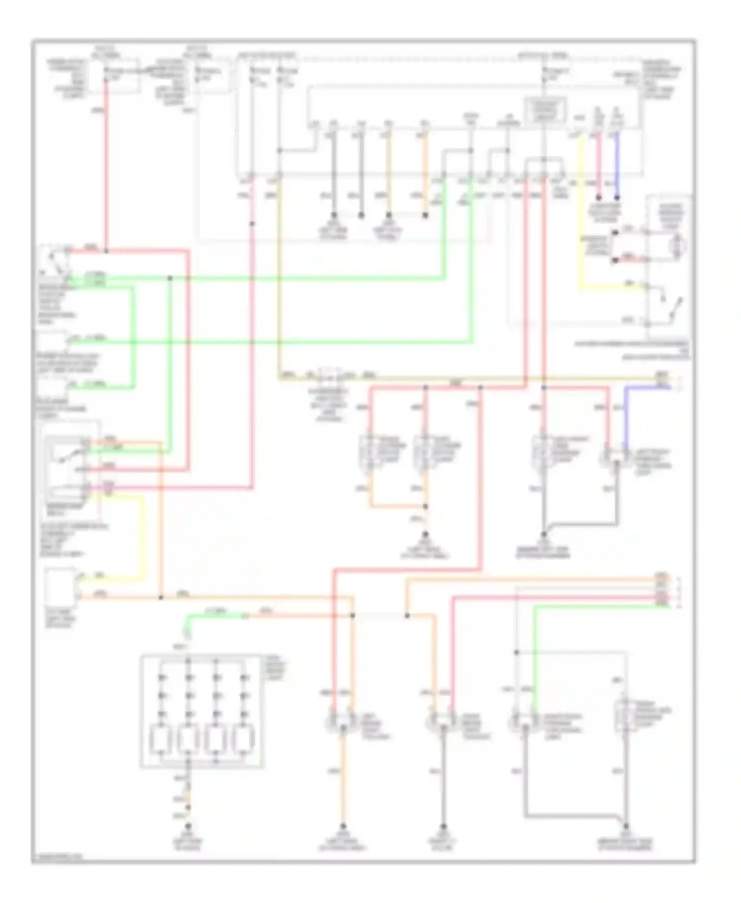 ZDX Acura I (2009-2013): Exterior lamps circuit, with cmbs (1 of 2)