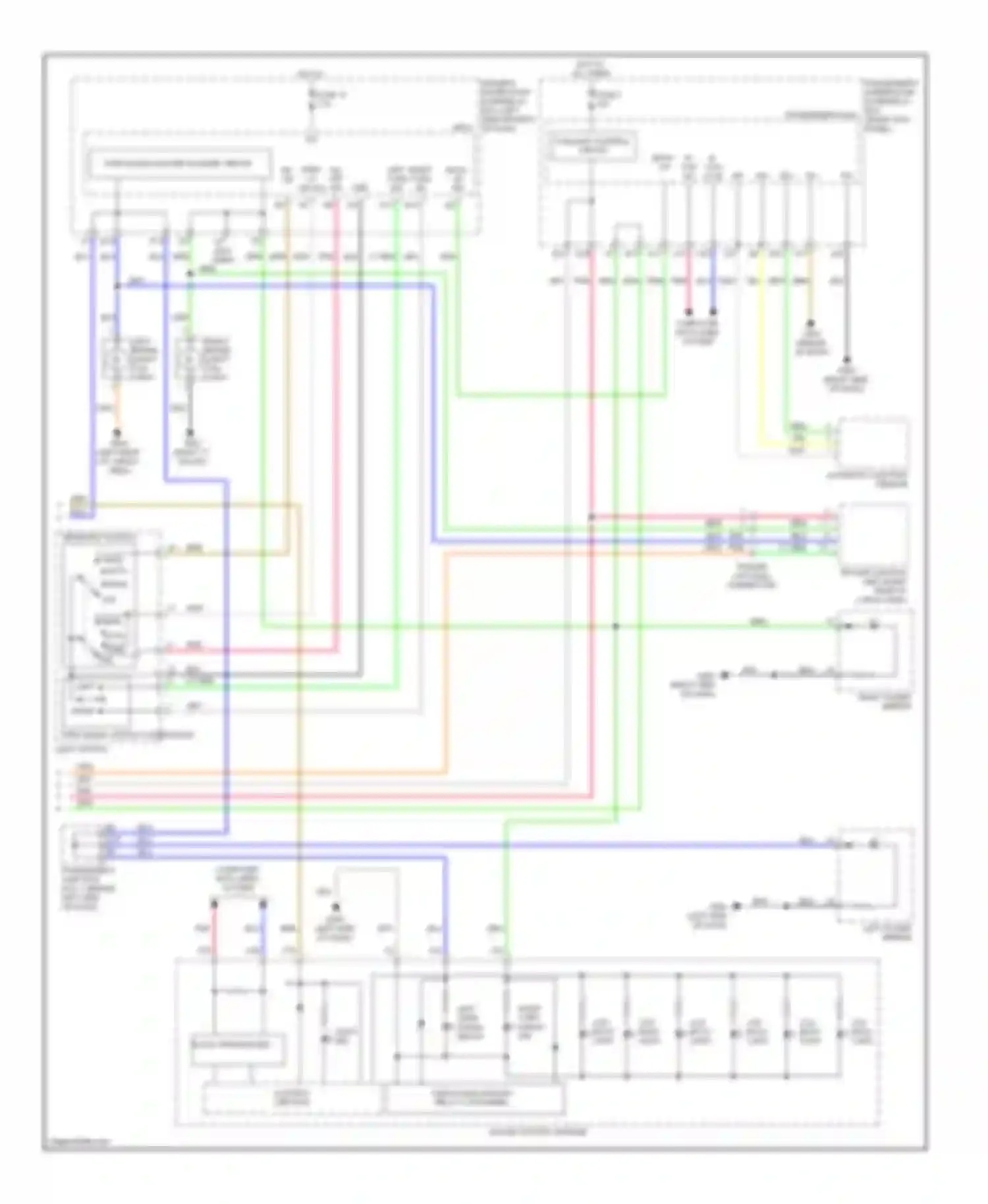 ZDX Acura I (2009-2013): Exterior lamps circuit, with cmbs (2 of 2)