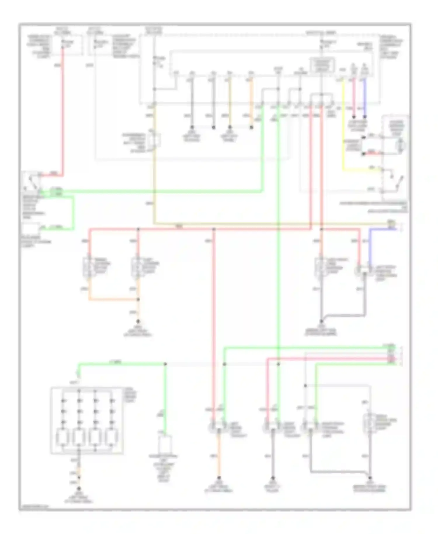 ZDX Acura I (2009-2013): Exterior lamps circuit, without cmbs (1 of 2)