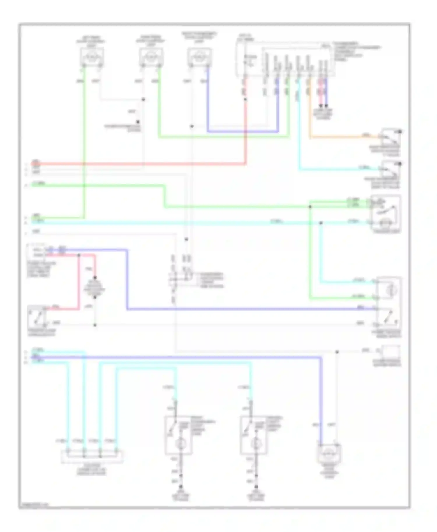 ZDX Acura I (2009-2013): Courtesy lamps circuit (2 of 2)