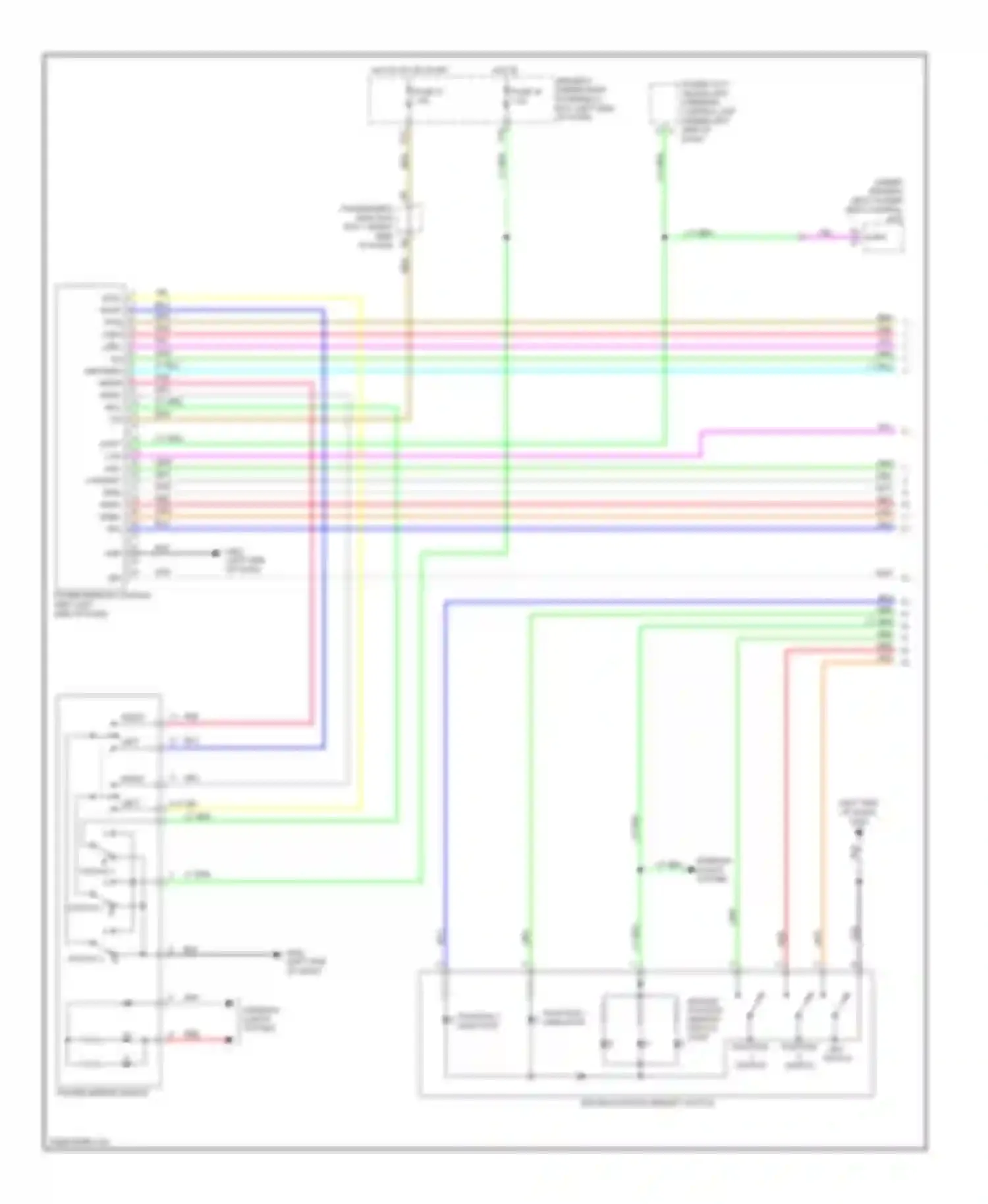 ZDX Acura I (2009-2013): Memory mirrors circuit (1 of 2)