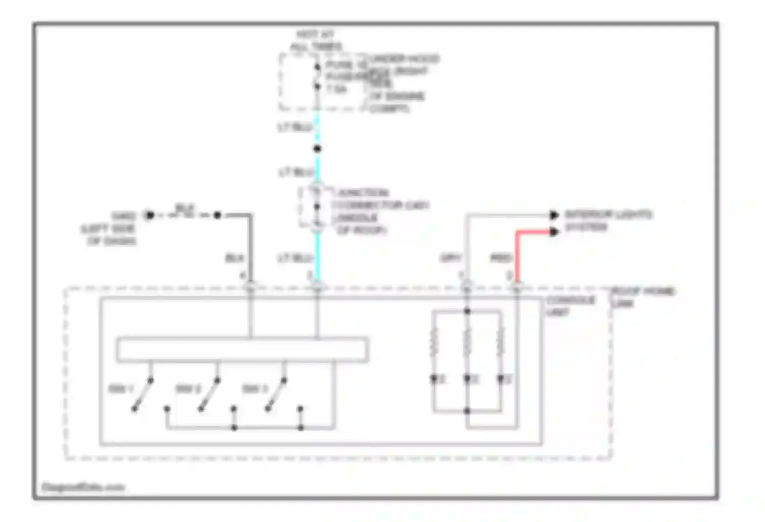 ZDX Acura I (2009-2013): Home link remote control circuit