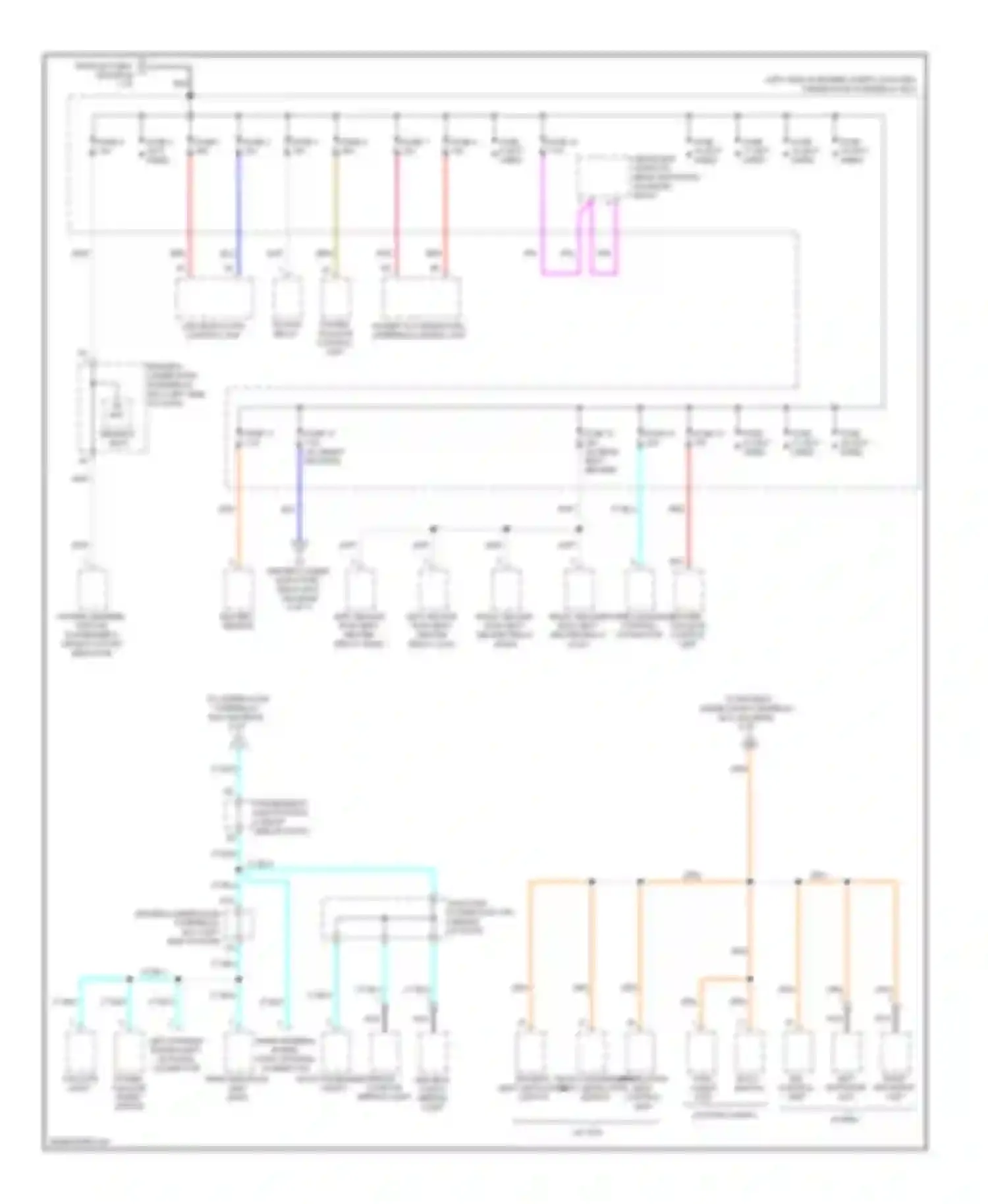 ZDX Acura I (2009-2013): Power distribution circuit, with keyless access (2 of 7)