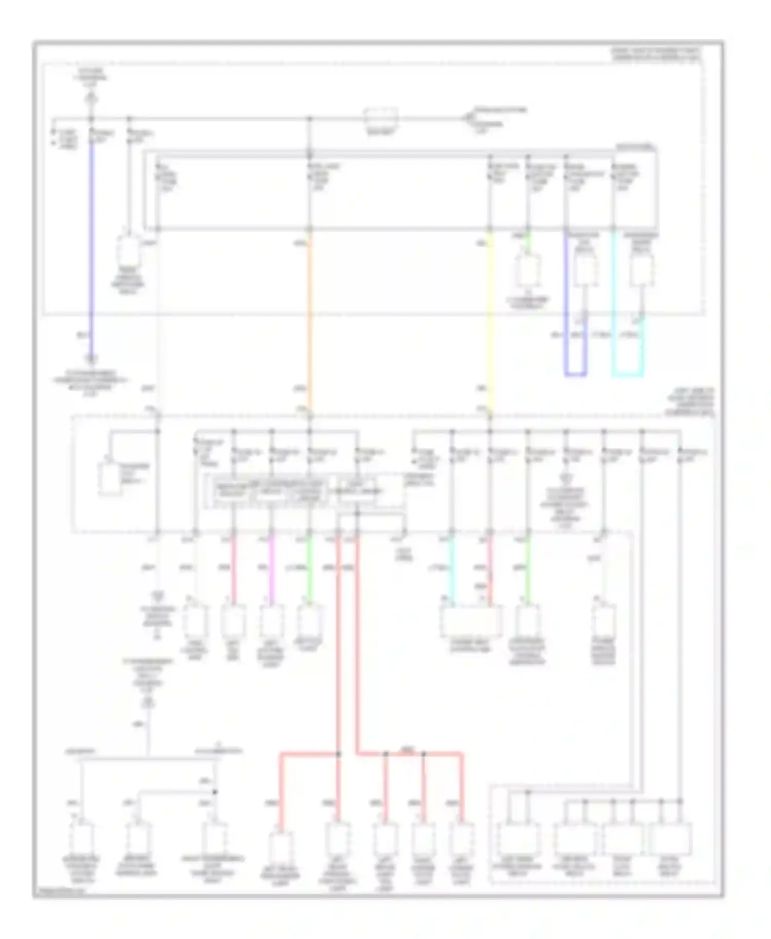 ZDX Acura I (2009-2013): Power distribution circuit, without keyless access (3 of 7)