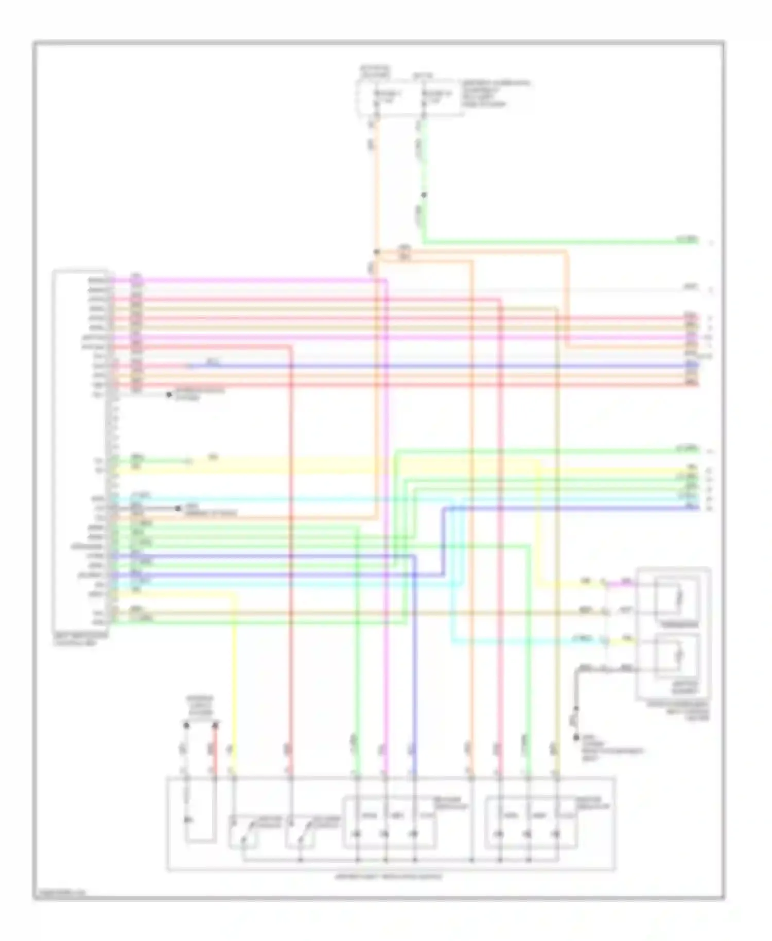 ZDX Acura I (2009-2013): Seat ventilation circuit (1 of 2)