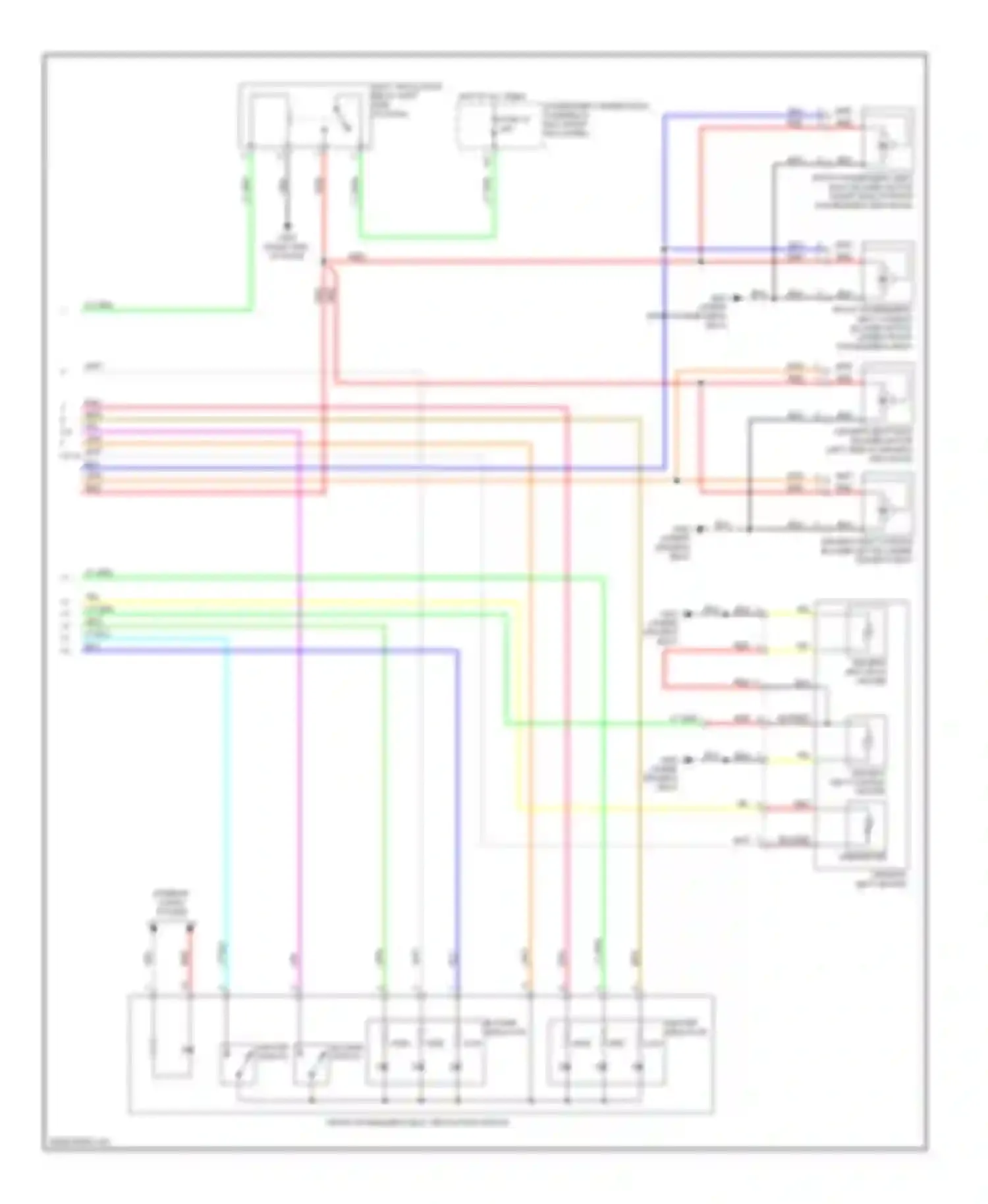 ZDX Acura I (2009-2013): Seat ventilation circuit (2 of 2)