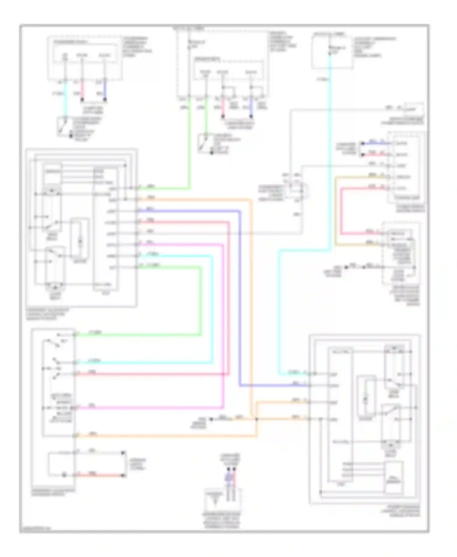 ZDX Acura I (2009-2013): Power top/sunroof circuit