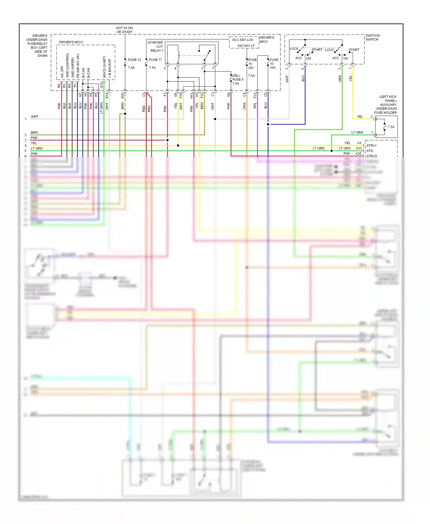 Acura ZDX I (2009-2013) computer data lines system wiring diagram  (66 of 76)