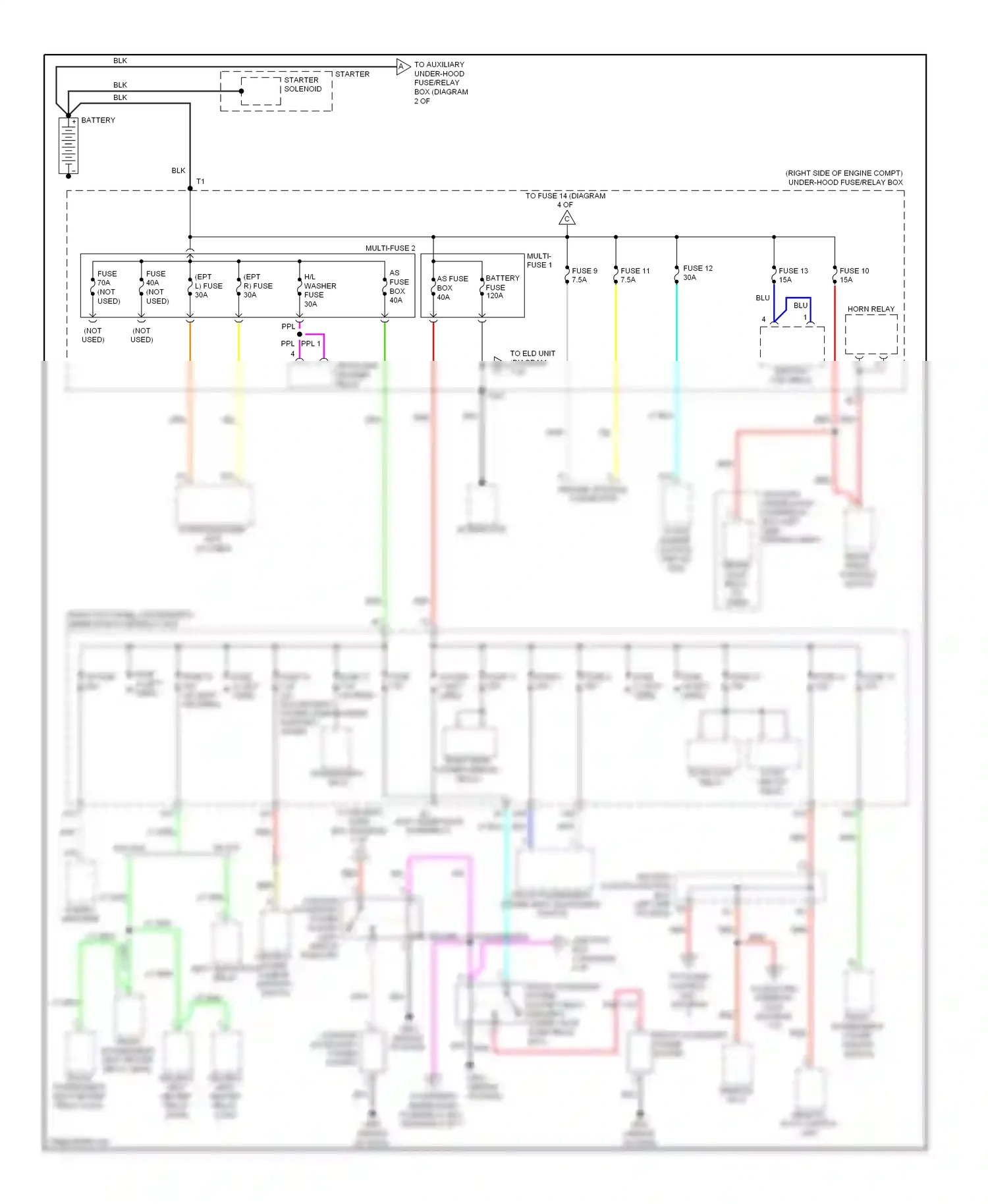 Acura ZDX I (2009-2013) engine compt) wiring diagram  (3 of 5)