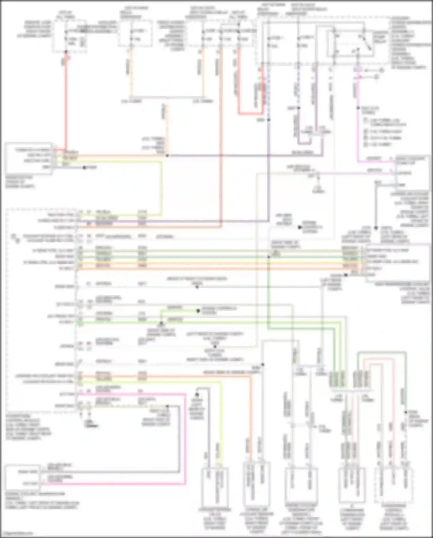 Car Wiring Diagrams for Giulia Alfa Romeo 952 (2016-2024): Cooling fan circuit