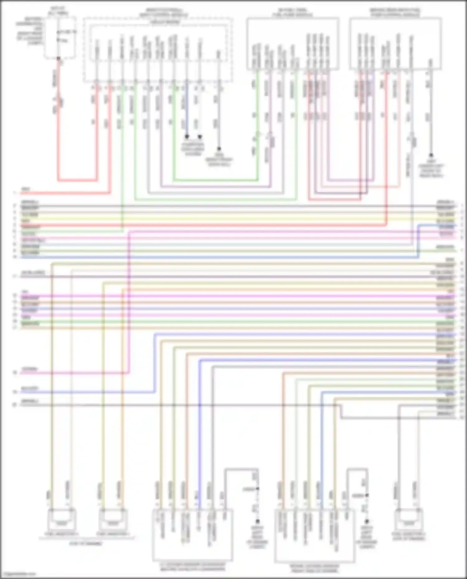 Car Wiring Diagrams for Giulia Alfa Romeo 952 (2016-2024): Wiring diagram engine performance 2.0l turbo (6 of 7)