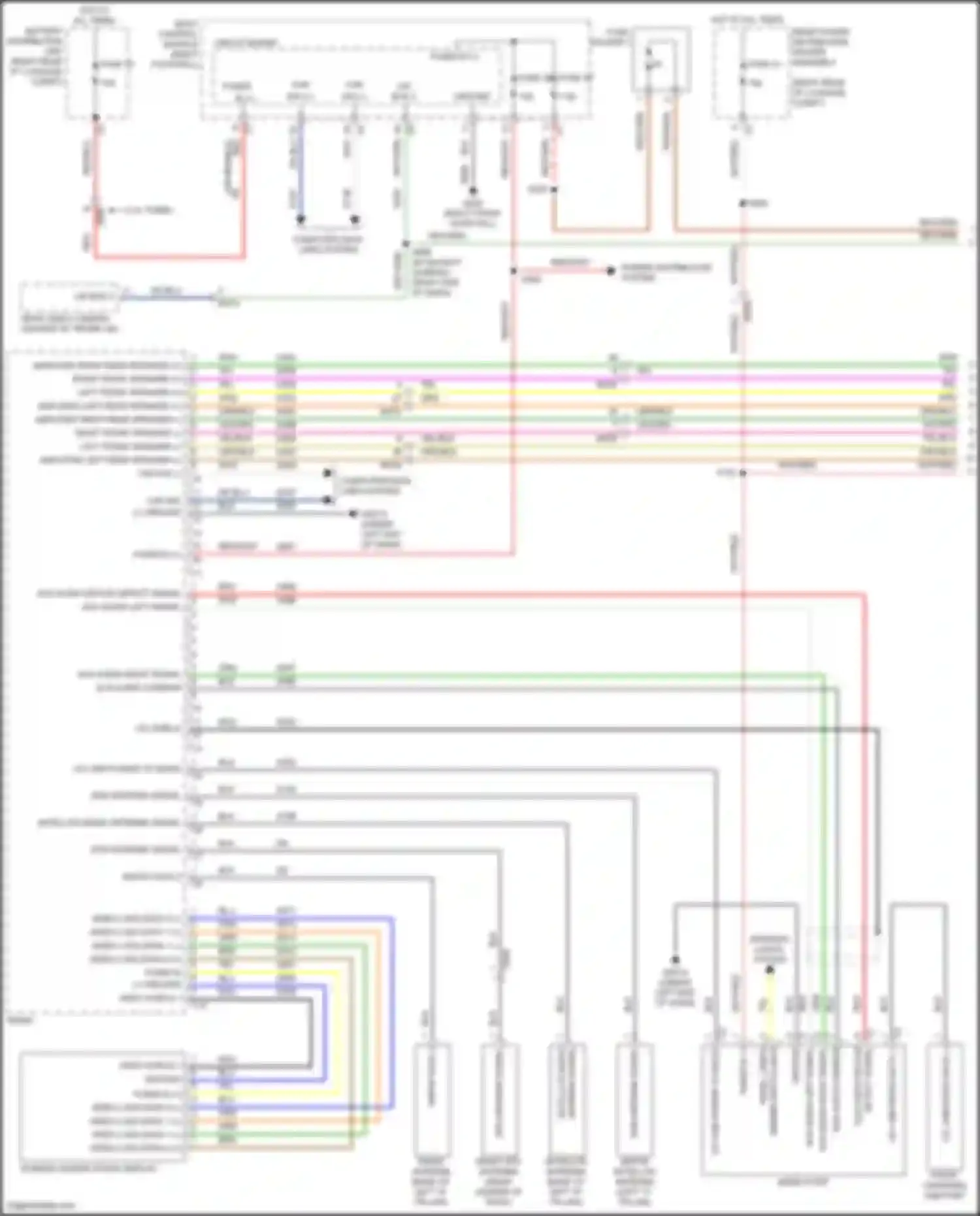 Wiring diagram aux audio right signal for Alfa Romeo Giulia 952 (2016-2024) (1 of 8)