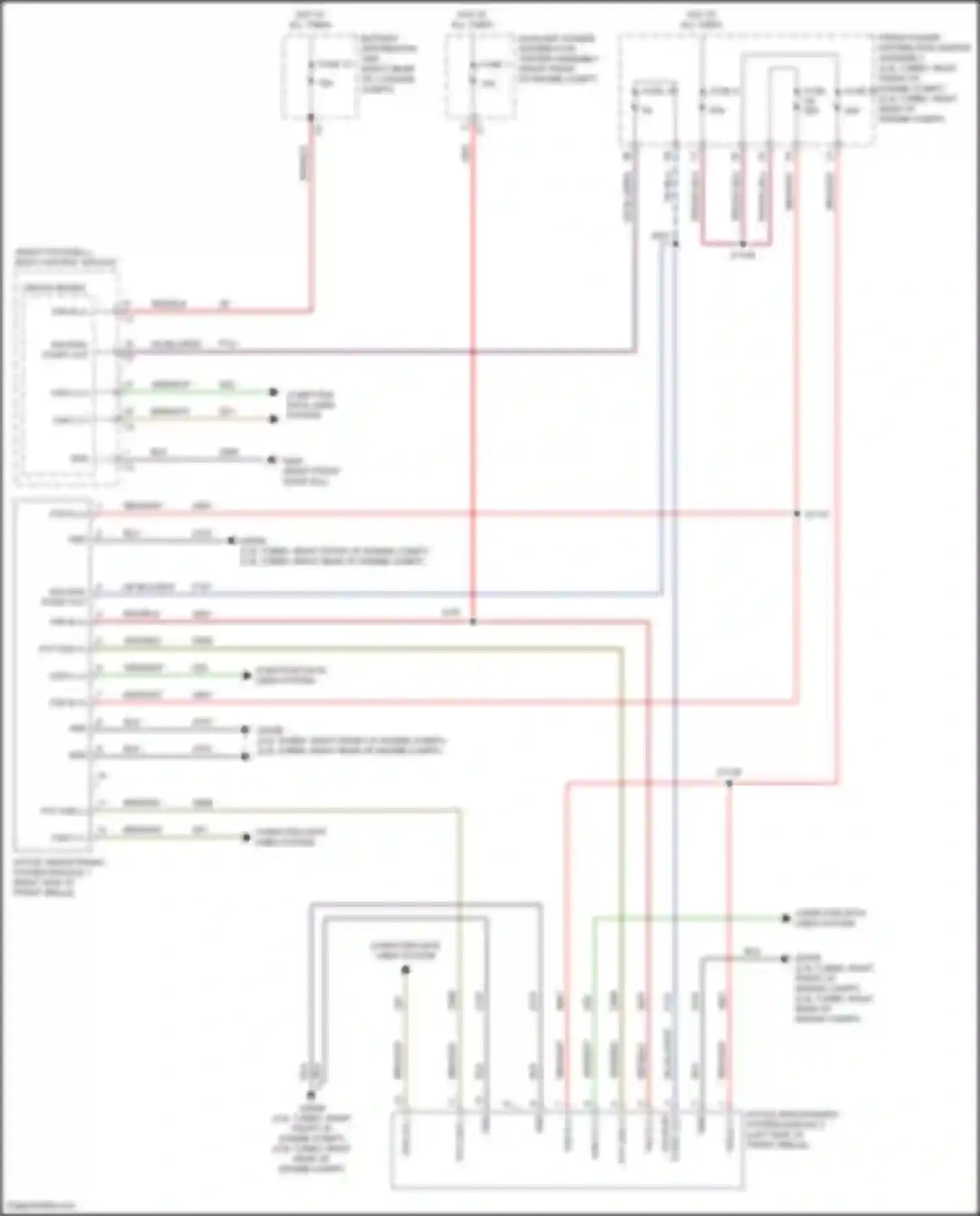Wiring diagram auxiliary power distribution center assembly for Alfa Romeo Giulia 952 (2016-2024) (1 of 13)