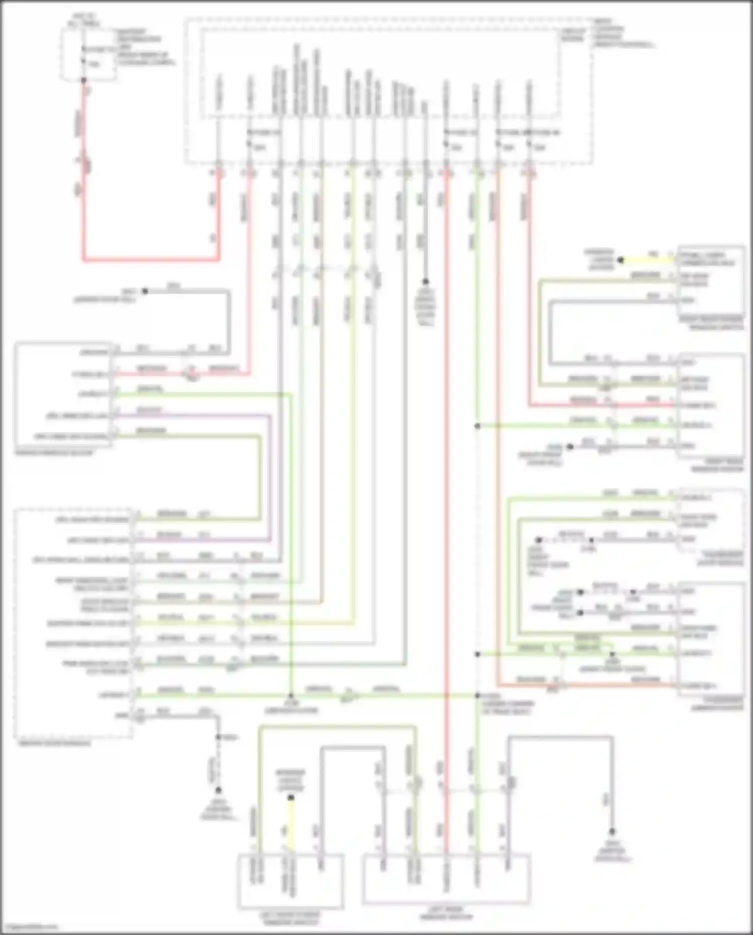 Wiring diagram door module feed to door sw for Alfa Romeo Giulia 952 (2016-2024) (1 of 1)