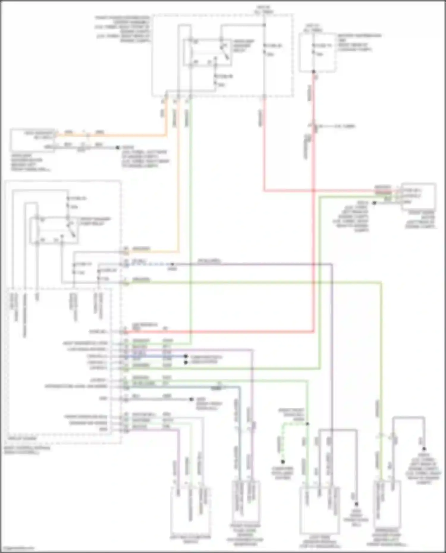 Wiring diagram front washer signal for Alfa Romeo Giulia 952 (2016-2024) (2 of 2)