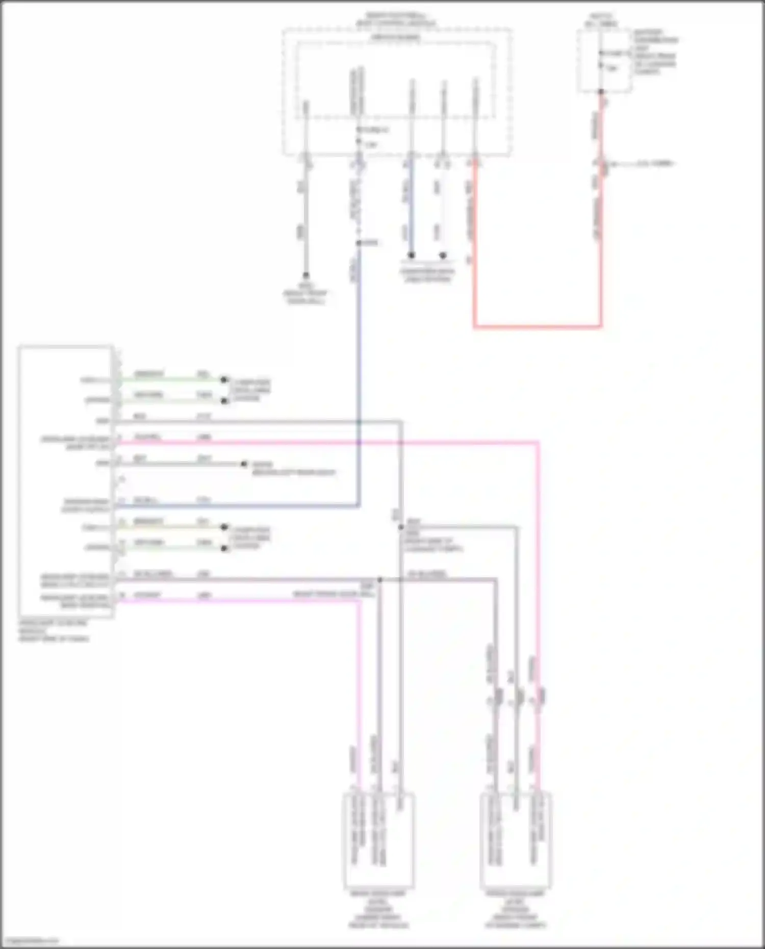 Wiring diagram headlamp leveling module for Alfa Romeo Giulia 952 (2016-2024) (3 of 4)