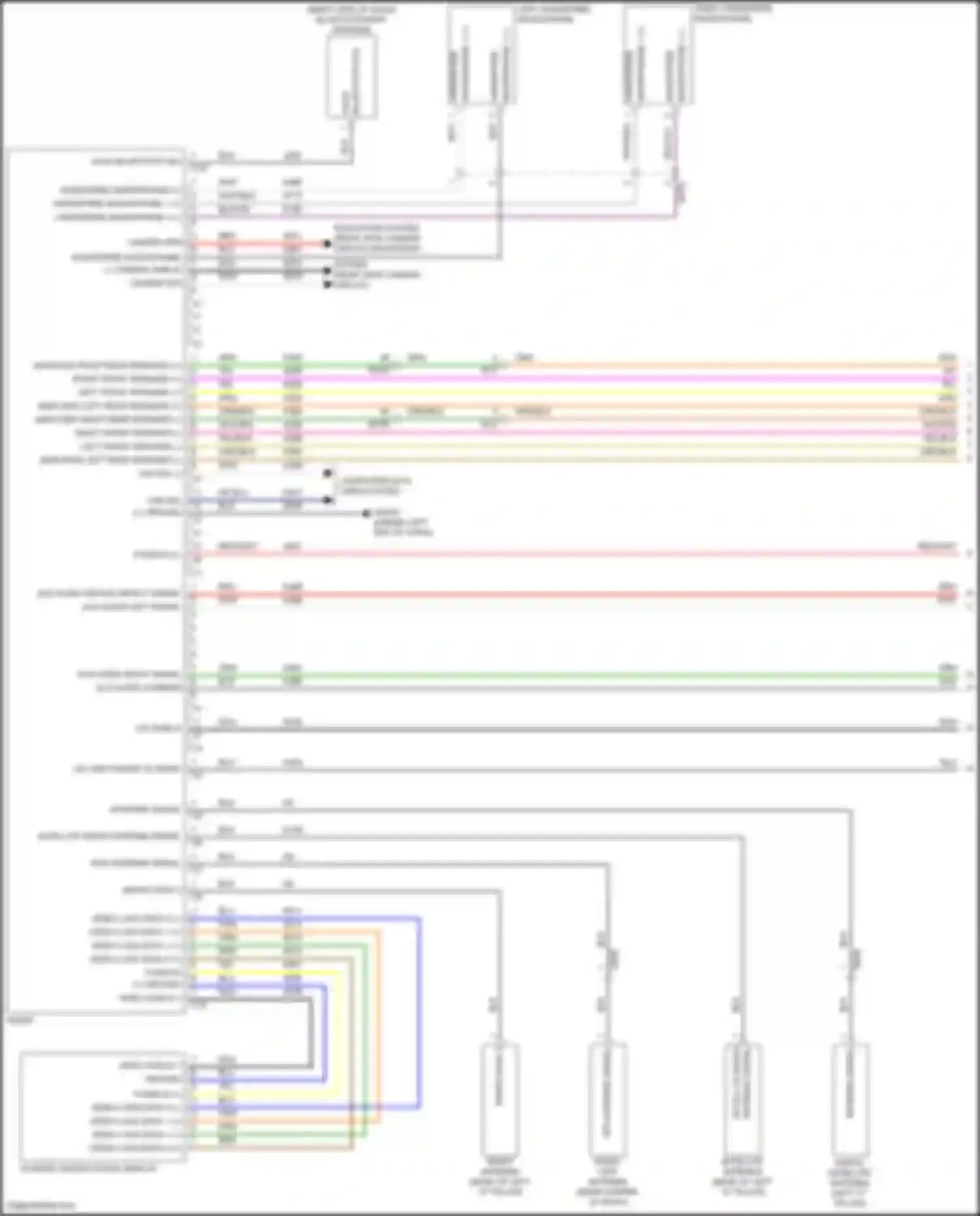 Wiring diagram left handsfree microphone for Alfa Romeo Giulia 952 (2016-2024) (1 of 6)