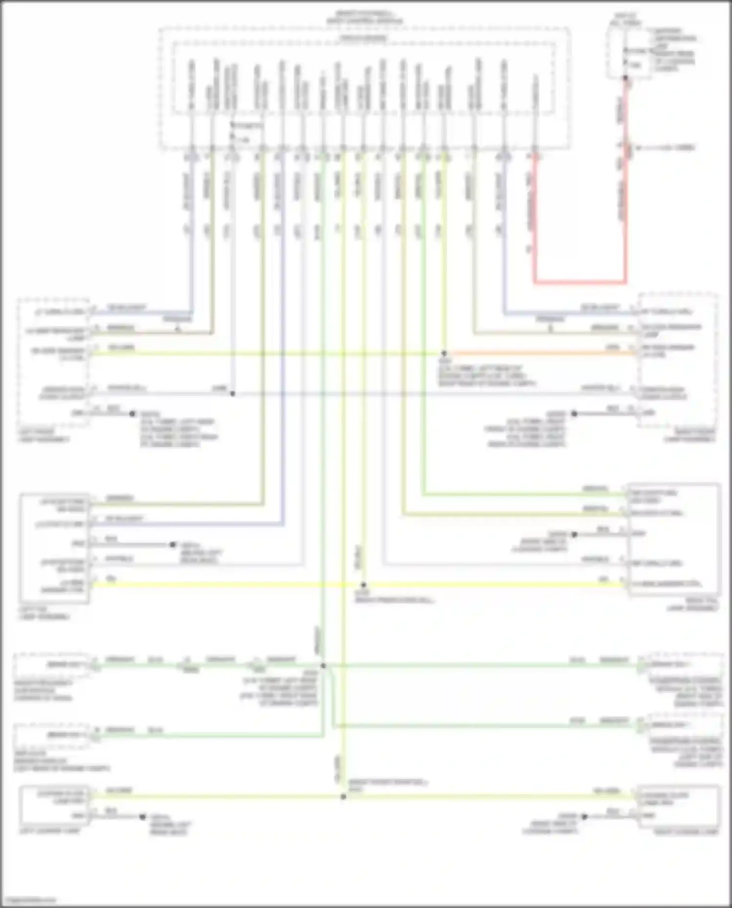 Wiring diagram lh side marker ctrl for Alfa Romeo Giulia 952 (2016-2024) (1 of 1)
