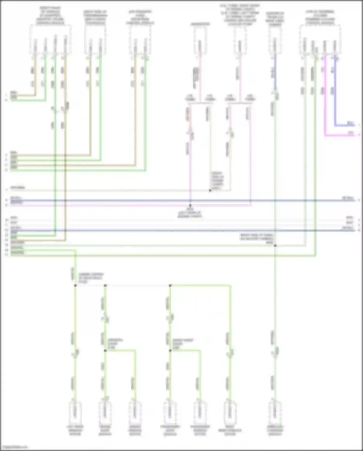 Wiring diagram passenger window motor for Alfa Romeo Giulia 952 (2016-2024) (1 of 4)