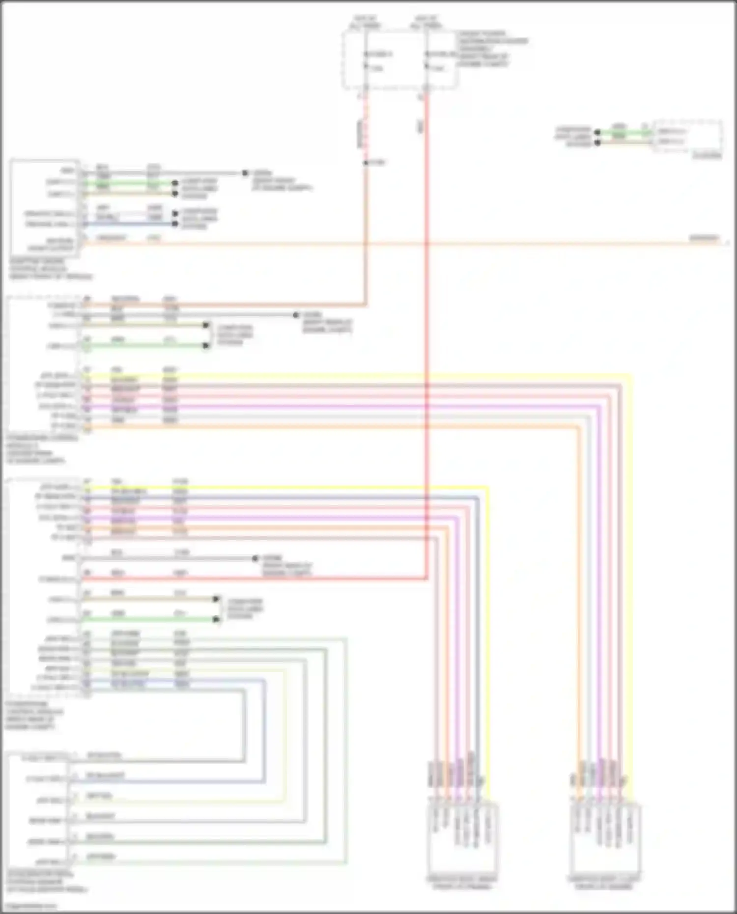 Wiring diagram adaptive cruise control module for Alfa Romeo Stelvio I (2017-2024) (2 of 5)