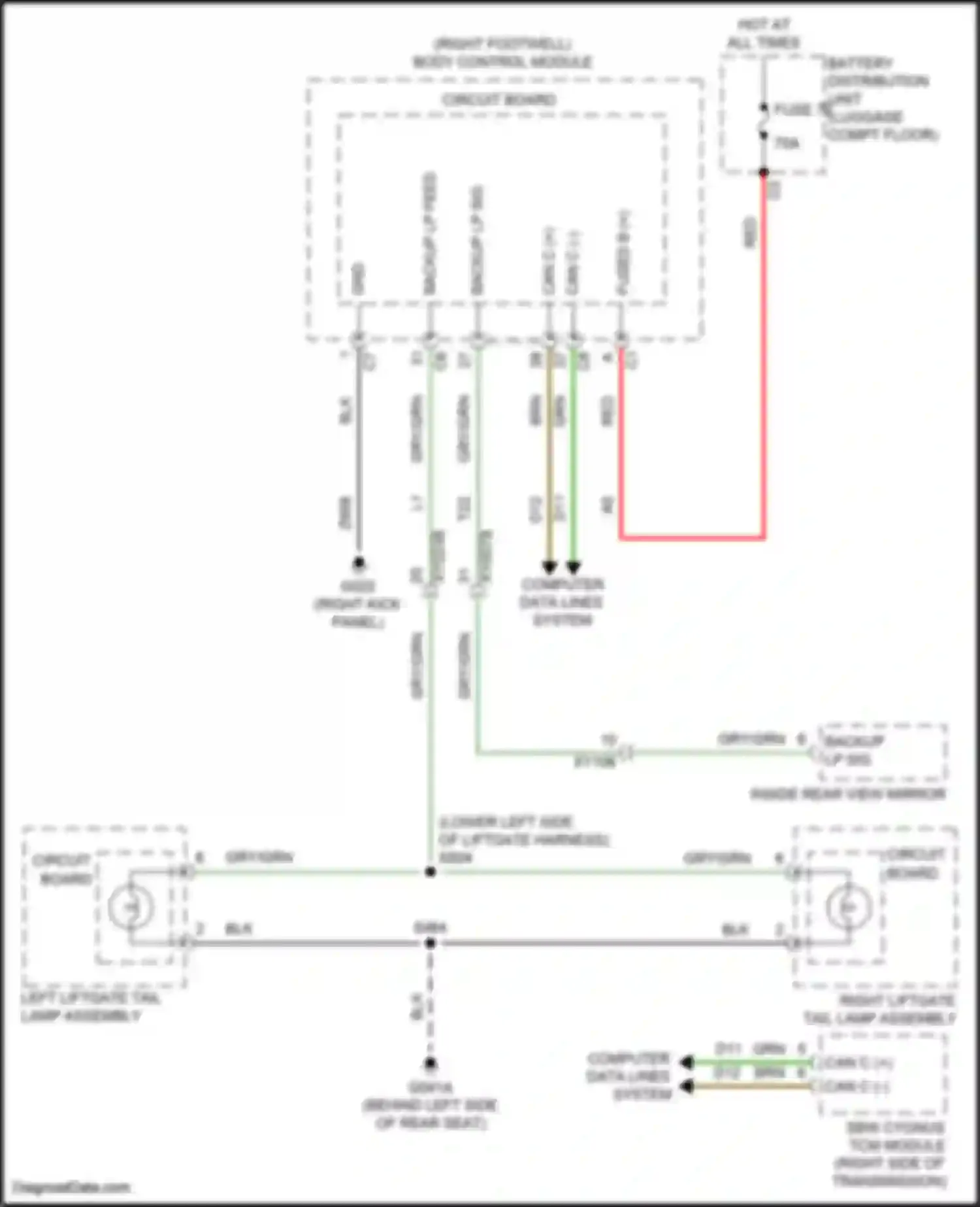Wiring diagram backup lp feed for Alfa Romeo Stelvio I (2017-2024) (1 of 1)