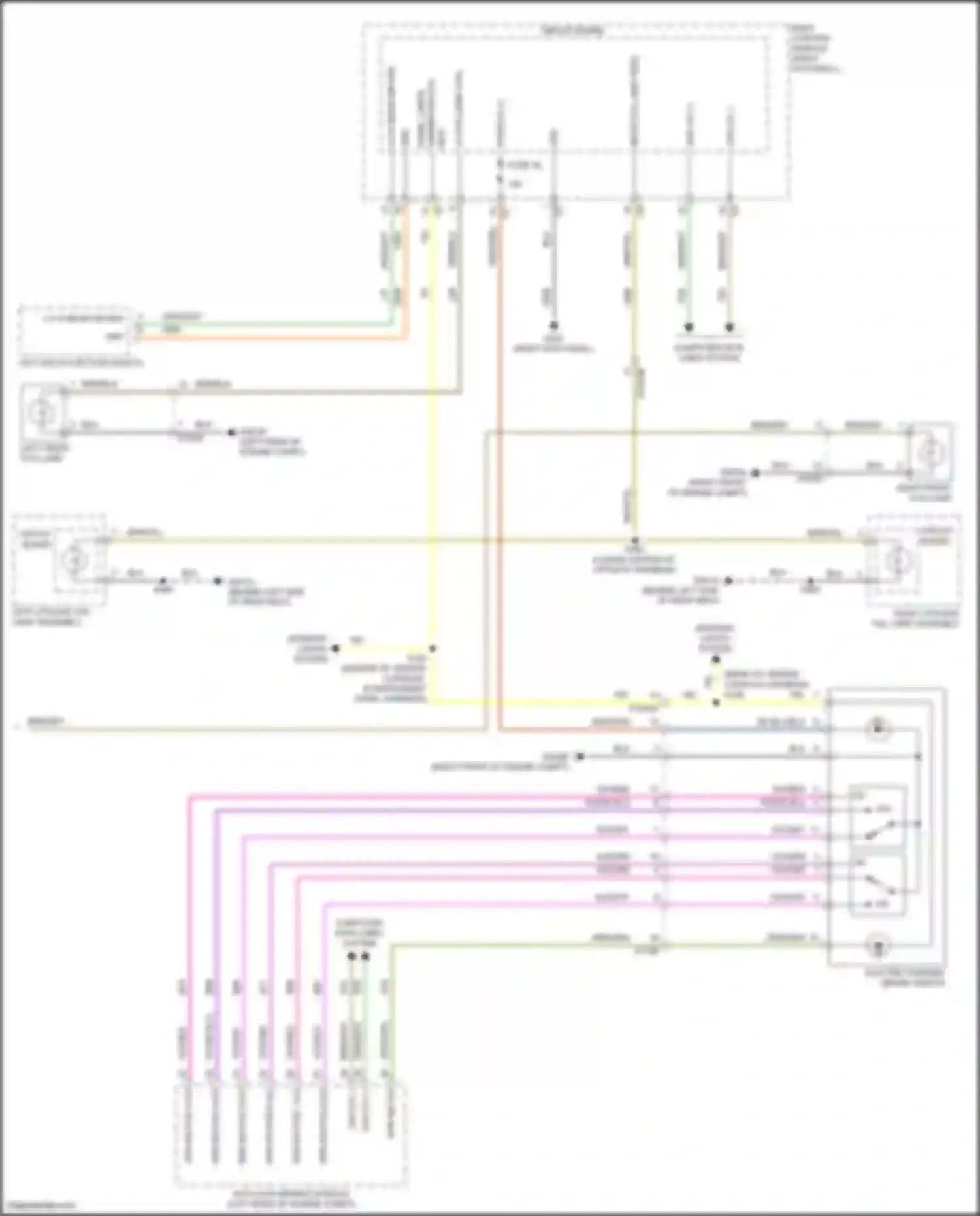Wiring diagram dimmer switch for Alfa Romeo Stelvio I (2017-2024) (2 of 3)