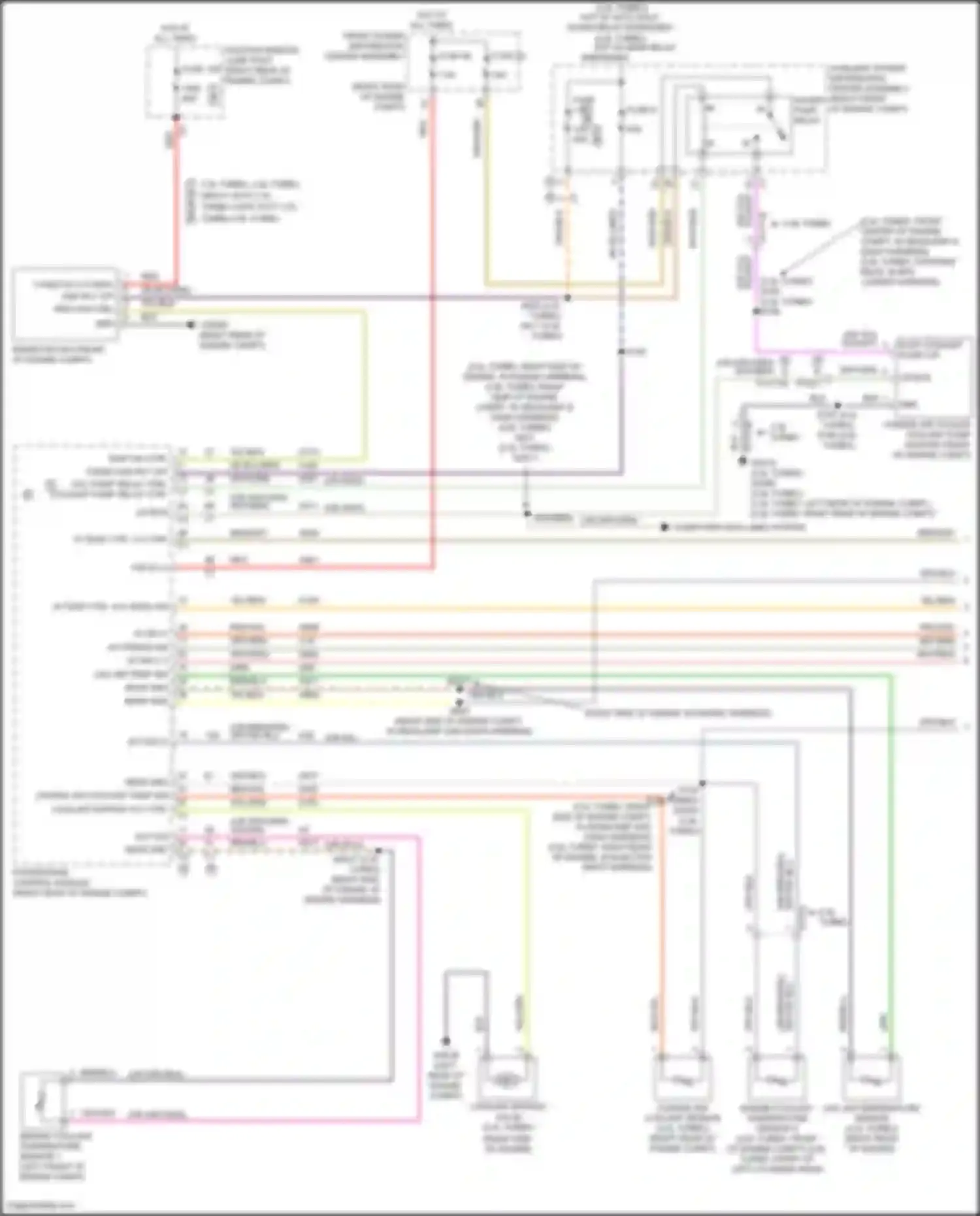 Wiring diagram front power distribution center assembly for Alfa Romeo Stelvio I (2017-2024) (3 of 19)