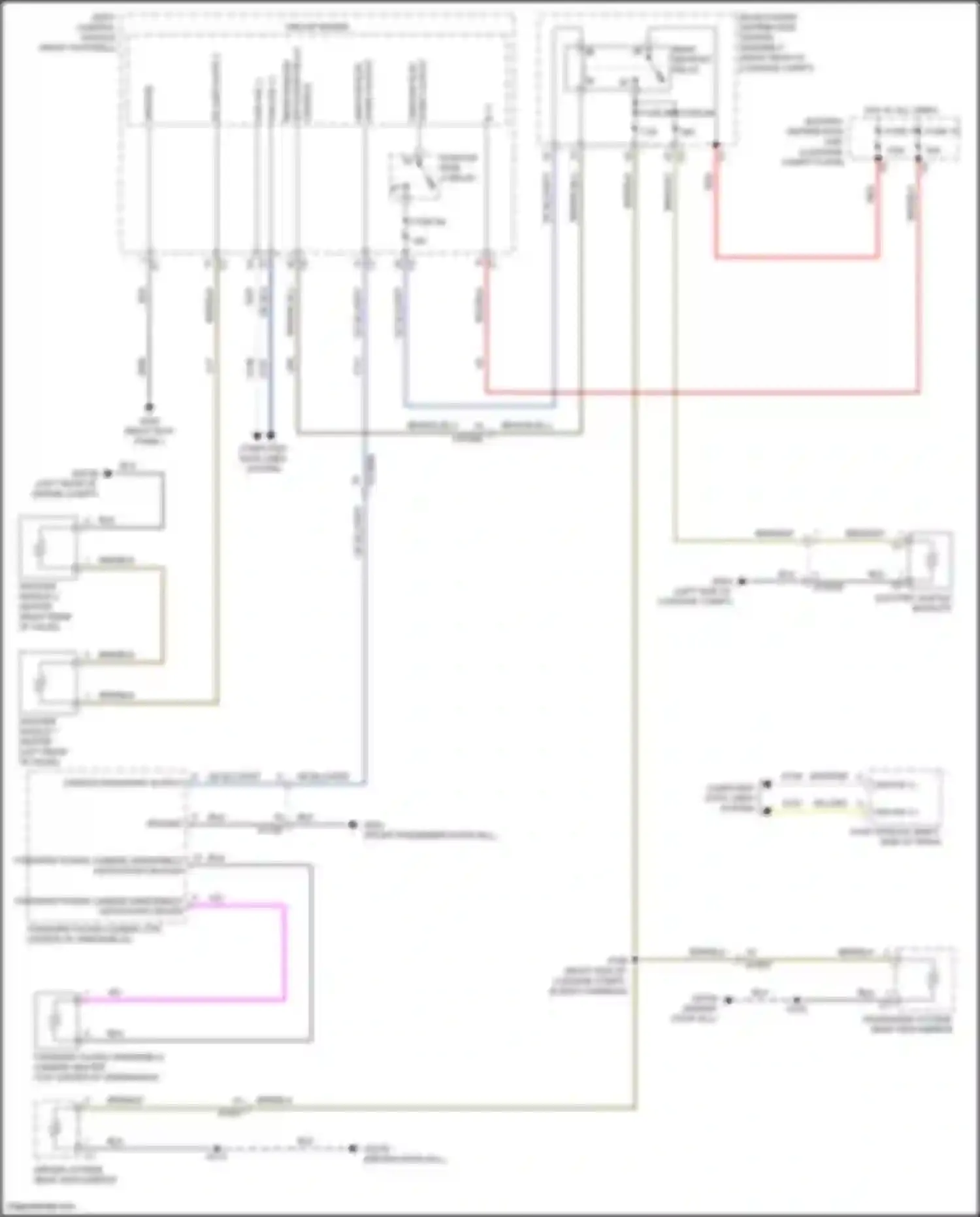 Wiring diagram ignition run 2 relay for Alfa Romeo Stelvio I (2017-2024) (1 of 2)