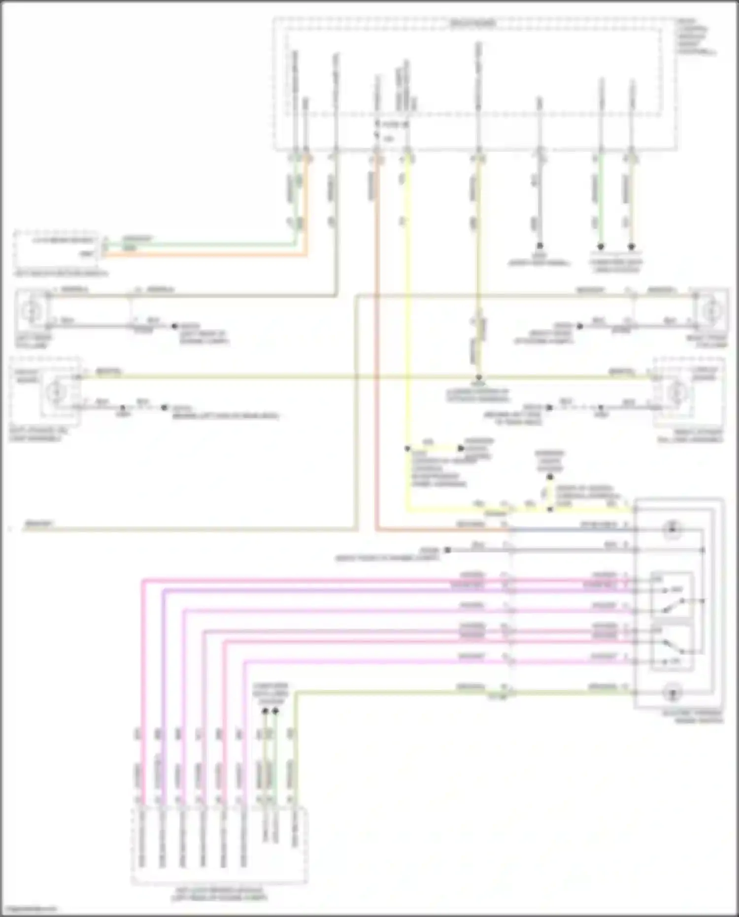 Wiring diagram left front fog lamp for Alfa Romeo Stelvio I (2017-2024) (2 of 3)