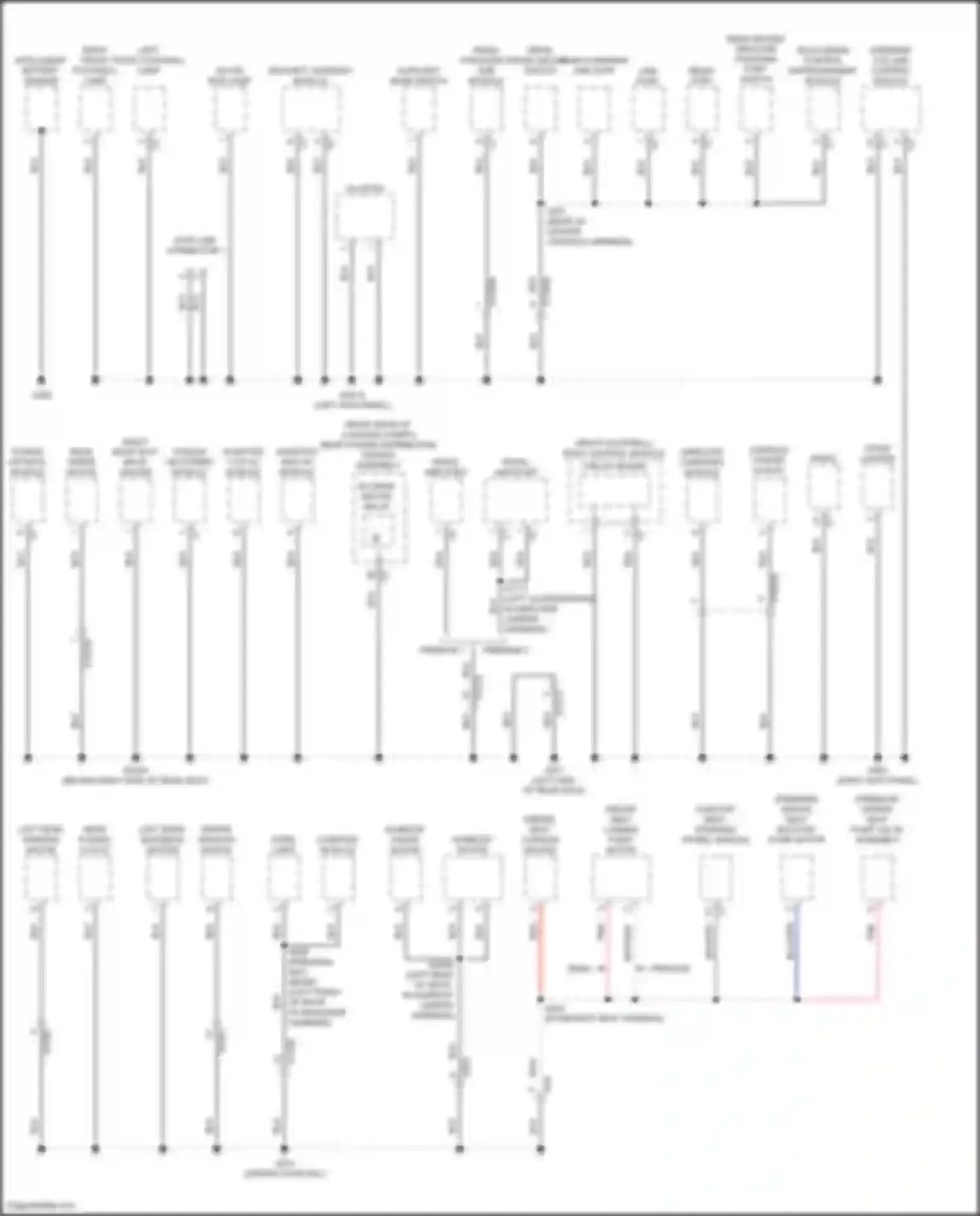Wiring diagram left front footwell lamp for Alfa Romeo Stelvio I (2017-2024) (2 of 3)