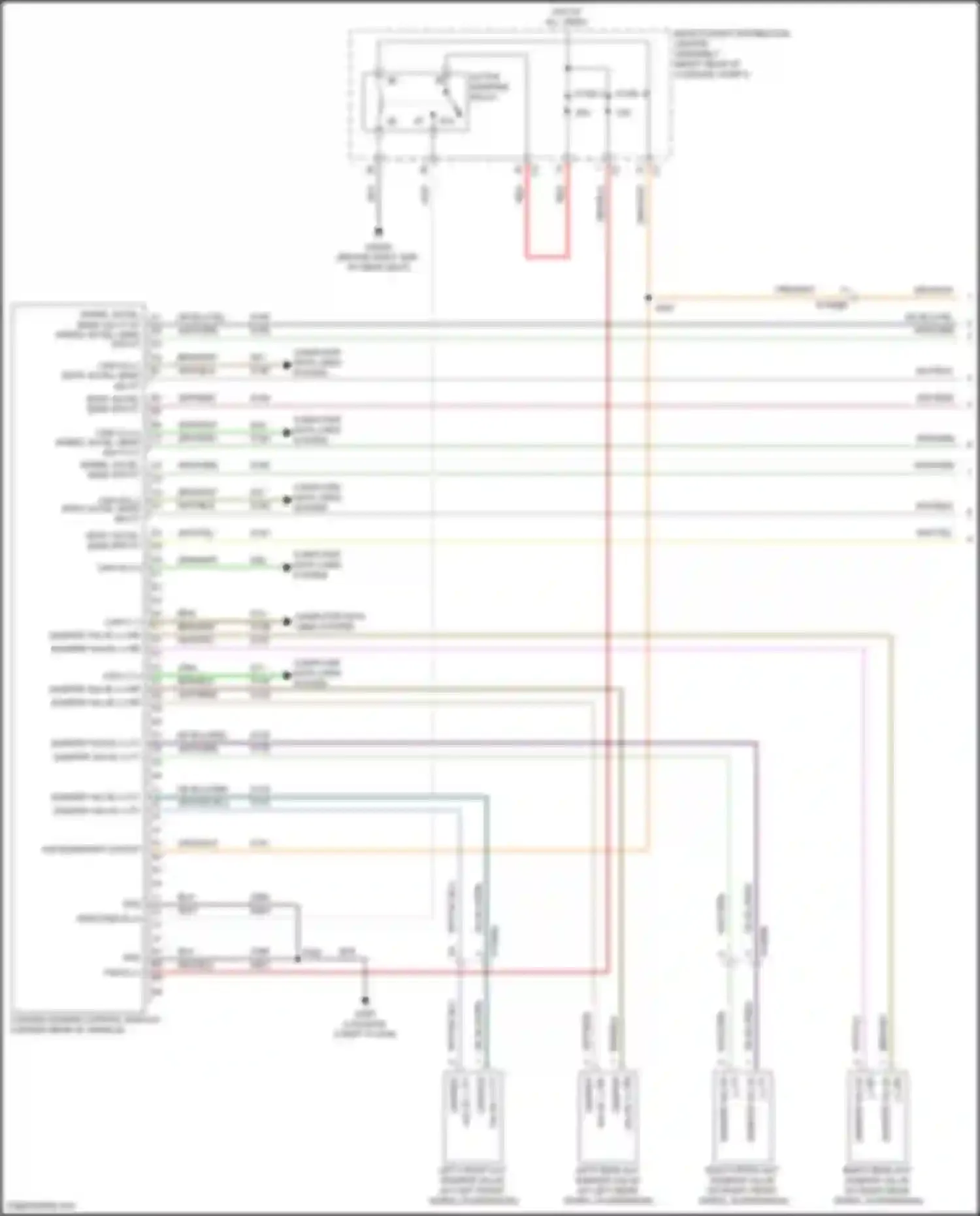 Wiring diagram right front act damper valve for Alfa Romeo Stelvio I (2017-2024) (1 of 1)