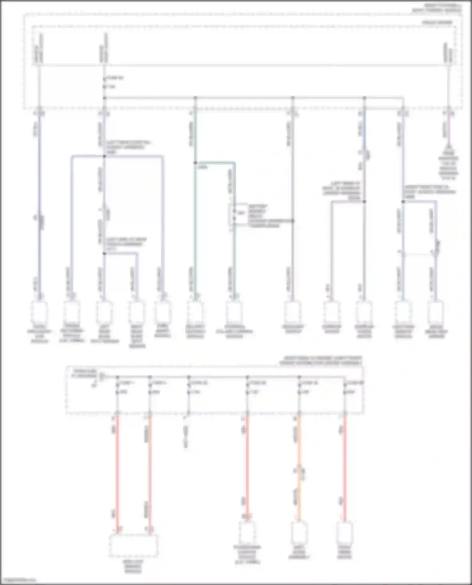 Wiring diagram right rear blind-spot sensor for Alfa Romeo Stelvio I (2017-2024) (4 of 4)