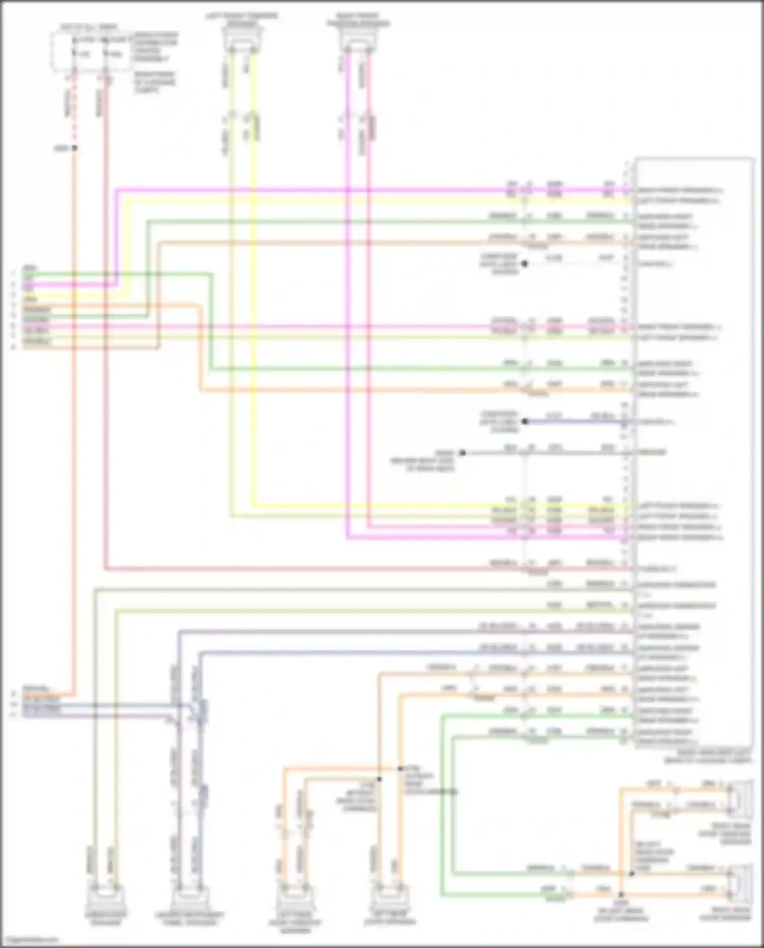 Wiring diagram subwoofer speaker for Alfa Romeo Stelvio I (2017-2024) (1 of 4)