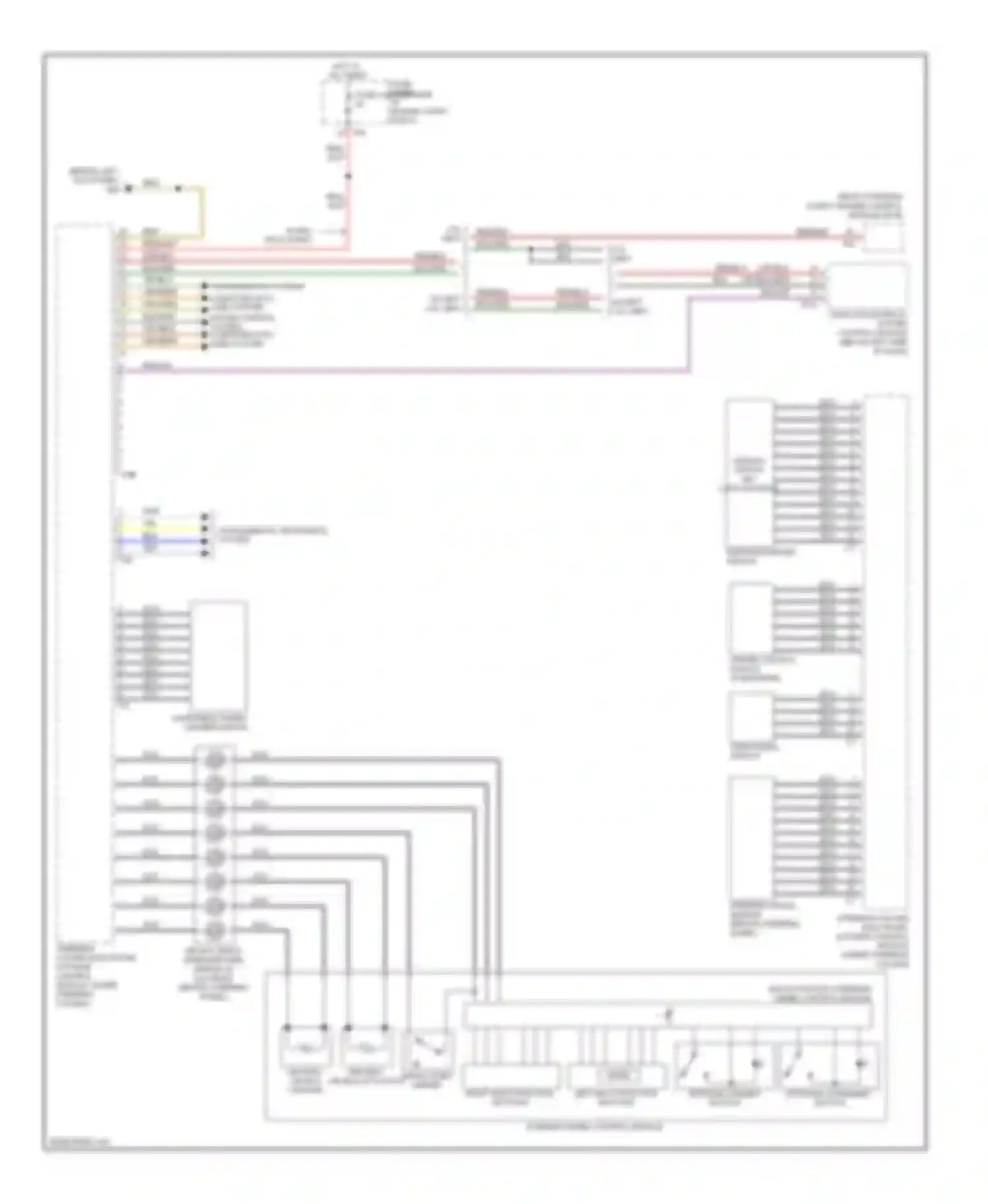 A3 Audi 8P facelift 2 (2008-2013): Steering column electronic systems control module circuit