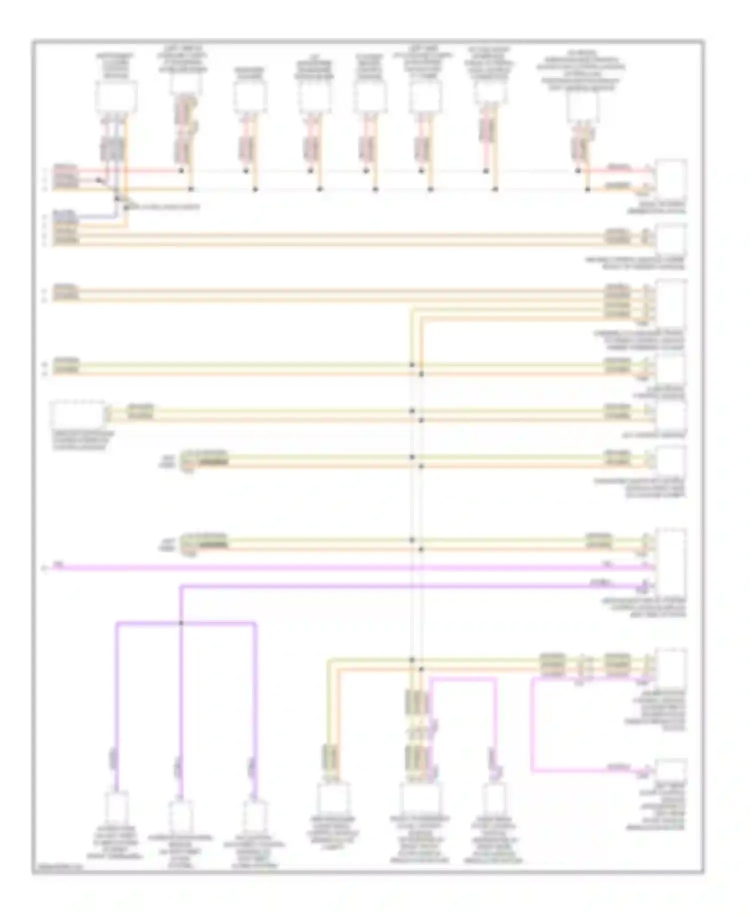 A3 Audi 8P facelift 2 (2008-2013): Computer data lines circuit (2 of 2)
