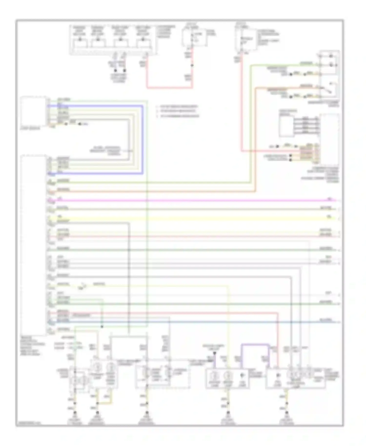 A3 Audi 8P facelift 2 (2008-2013): Exterior lamps circuit (1 of 2)