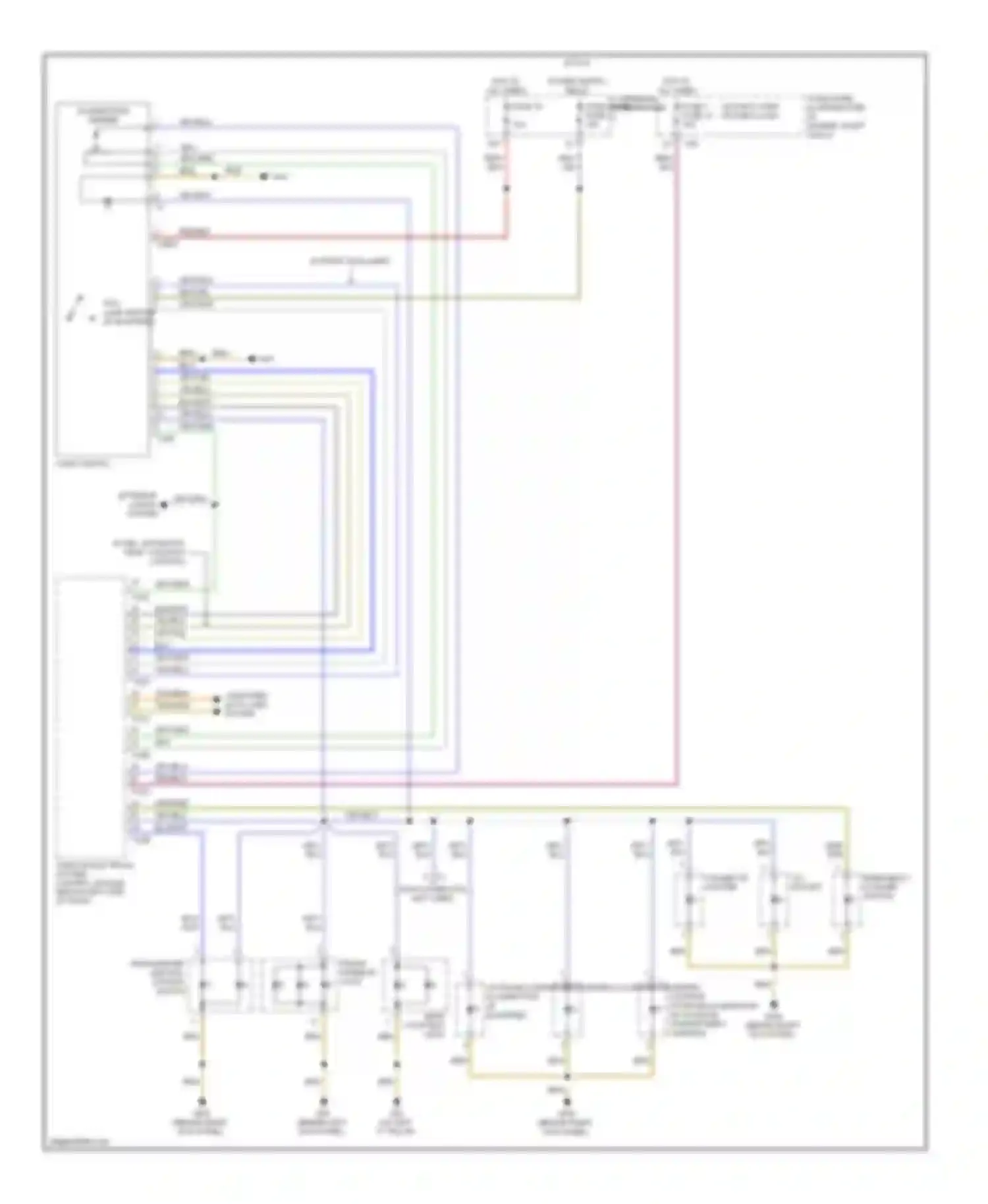 A3 Audi 8P facelift 2 (2008-2013): Instrument illumination circuit (1 of 2)