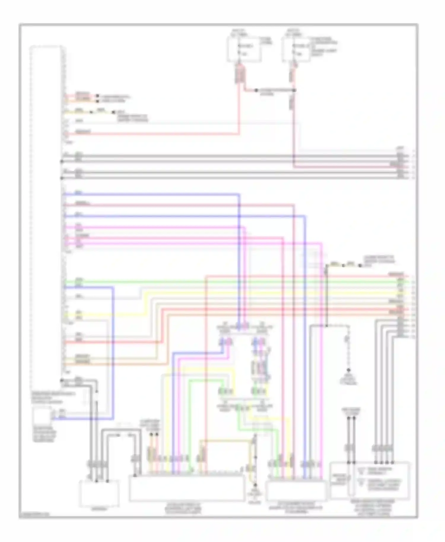 A3 Audi 8P facelift 2 (2008-2013): Navigation circuit, with rns-e with amplifier (1 of 3)