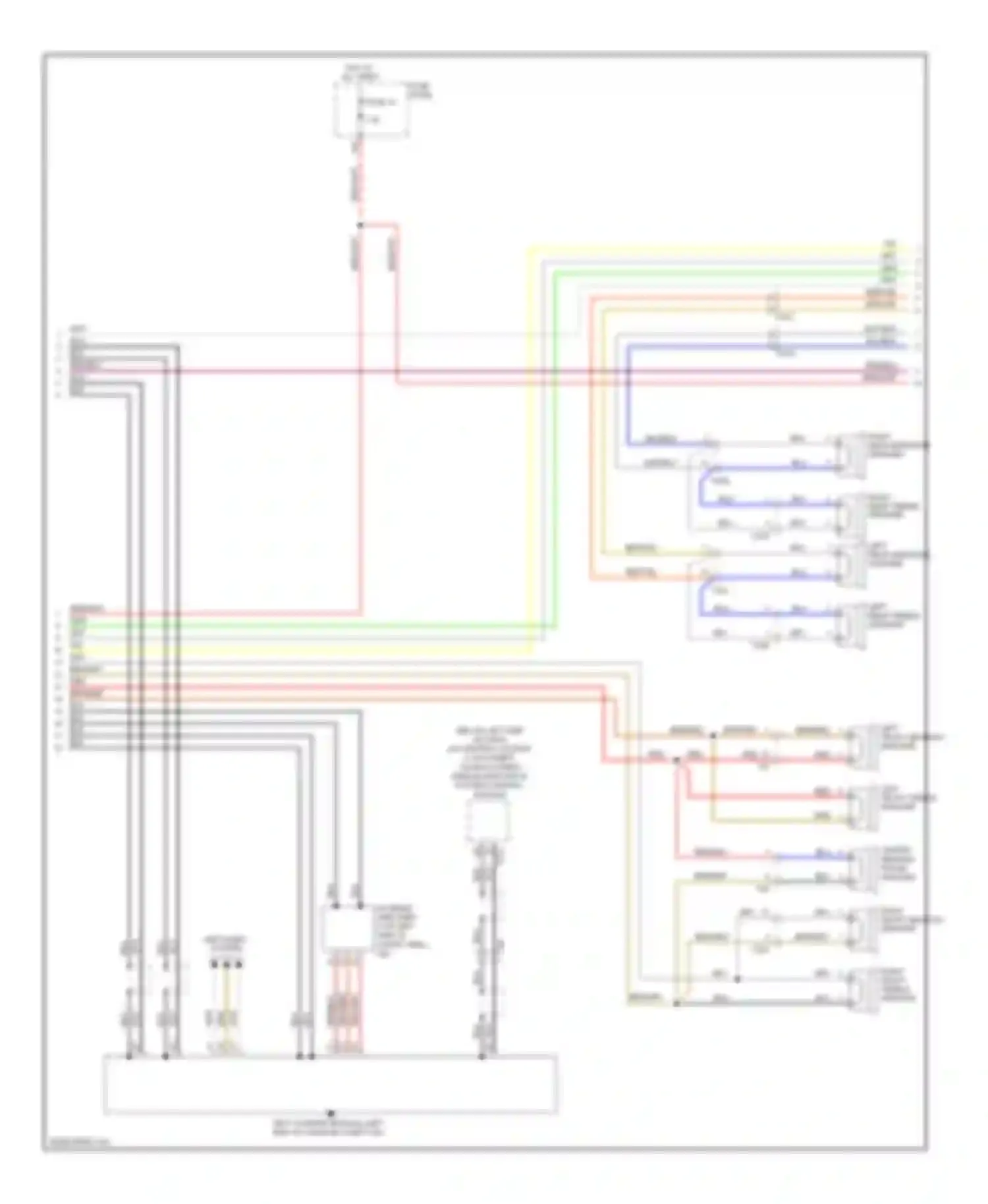 A3 Audi 8P facelift 2 (2008-2013): Navigation circuit, with rns-e with amplifier (2 of 3)