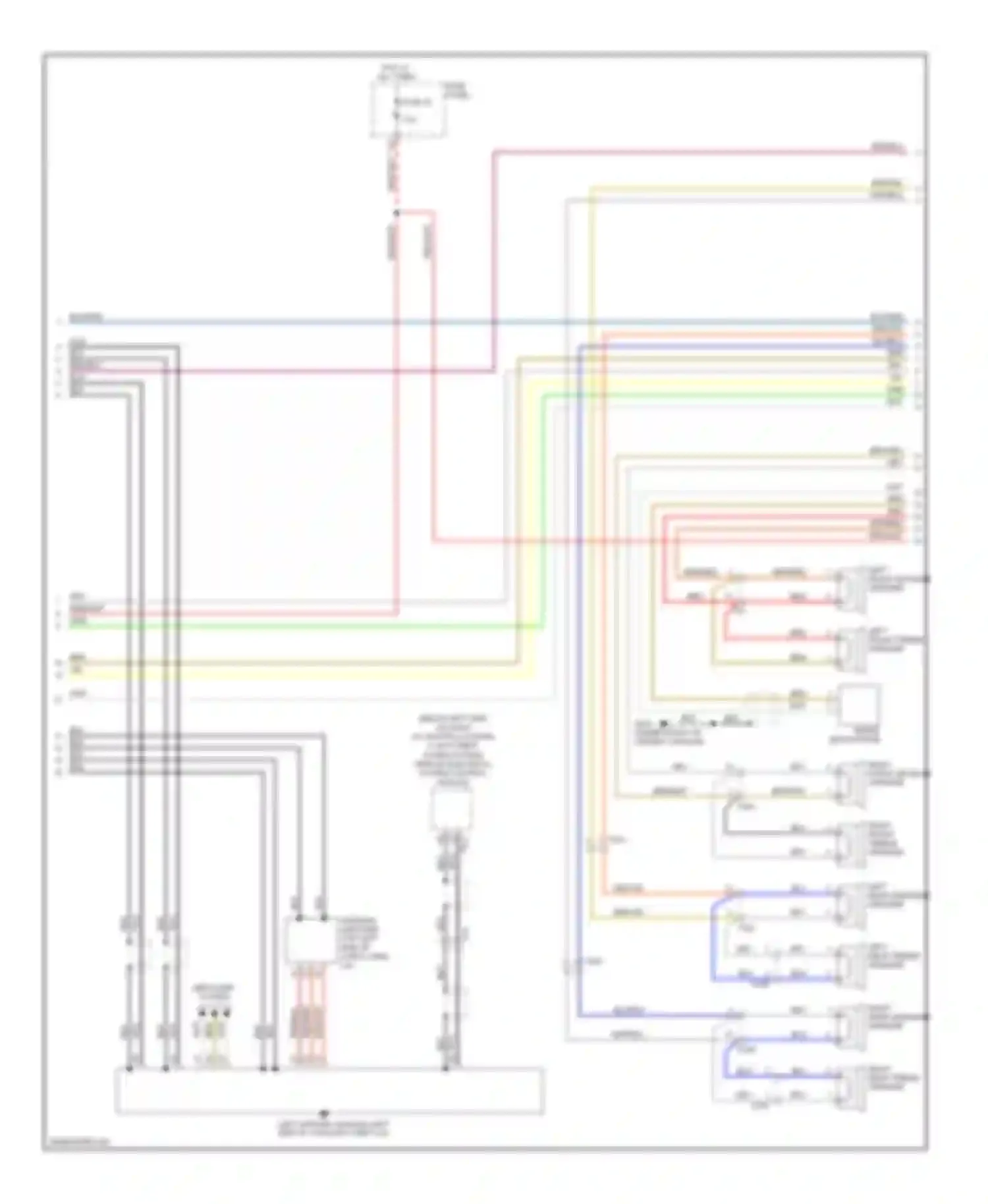 A3 Audi 8P facelift 2 (2008-2013): Navigation circuit, with rns-e with bose (2 of 3)