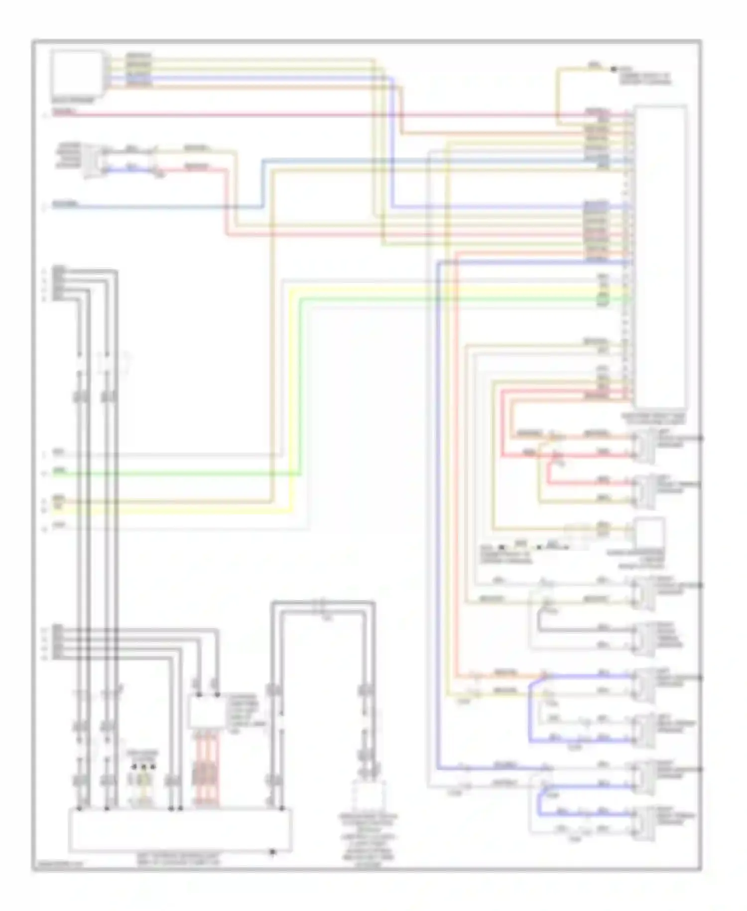 A3 Audi 8P facelift 2 (2008-2013): Navigation circuit, without rns-e with bose (2 of 2)